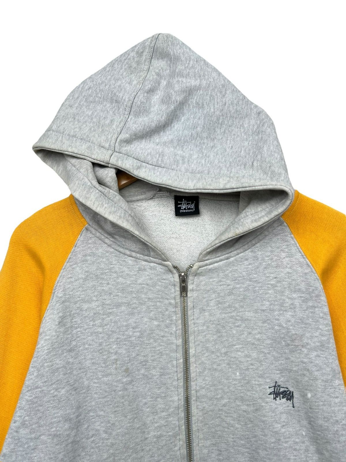 Stussy × Vintage Vintage 90s Stussy Hoodie Distressed Zipup Baggy Hoodie Size US XL / EU 56 / 4 - 2 Thumbnail