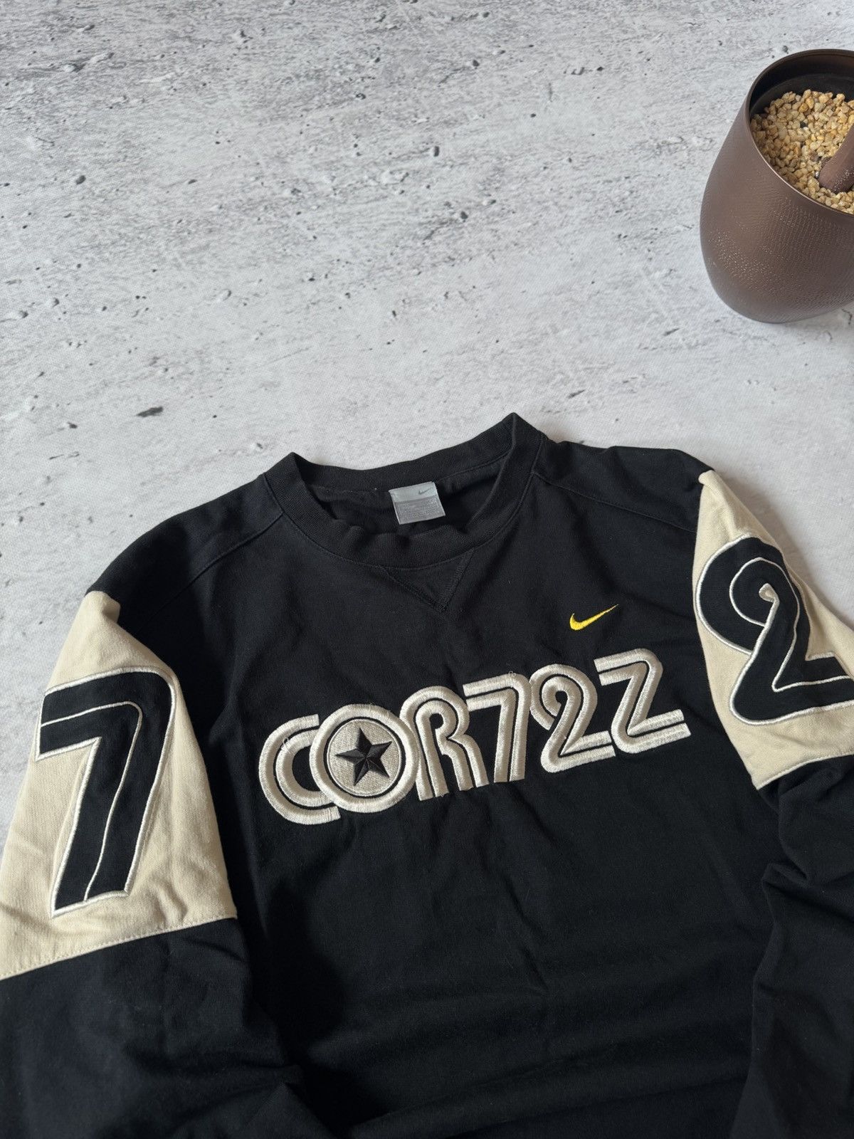 Nike × Vintage NIKE CORTEZ VINTAGE CENTER LOGO OVERSIZ BAGGY FIT SWEATSHIRT Size US M / EU 48-50 / 2 - 5 Thumbnail