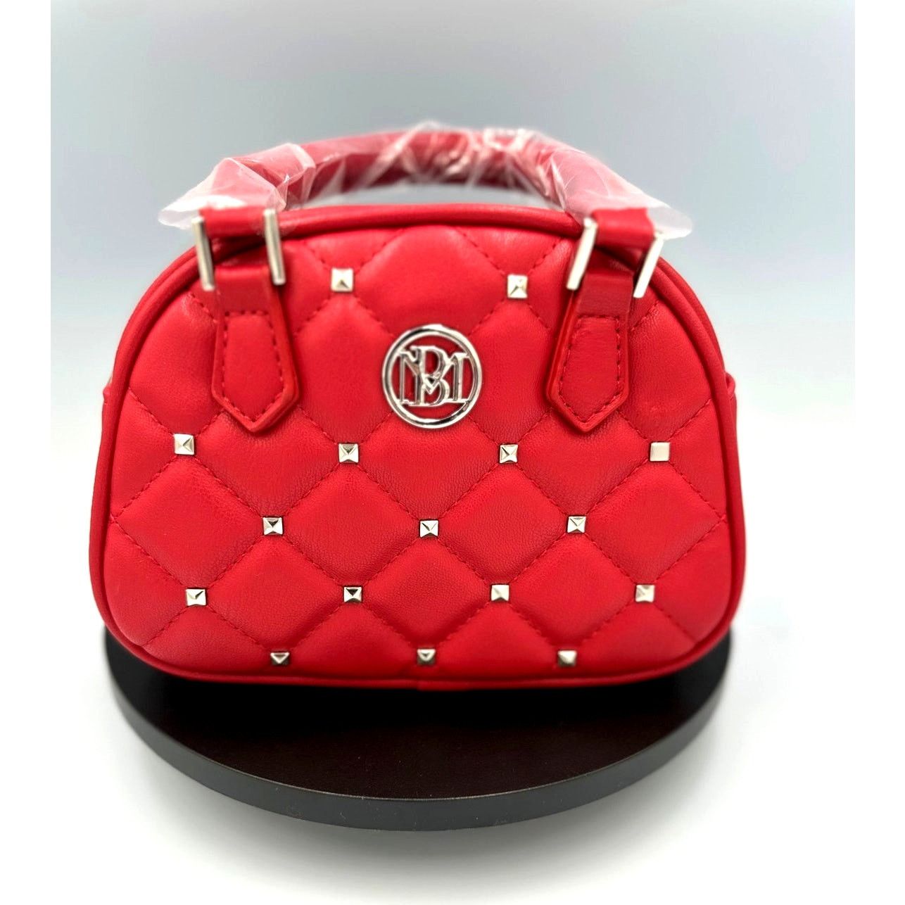 Badgley Mischka Badgley Mischka Crossbody Dome with Studs - Red Size ONE SIZE - 4 Thumbnail