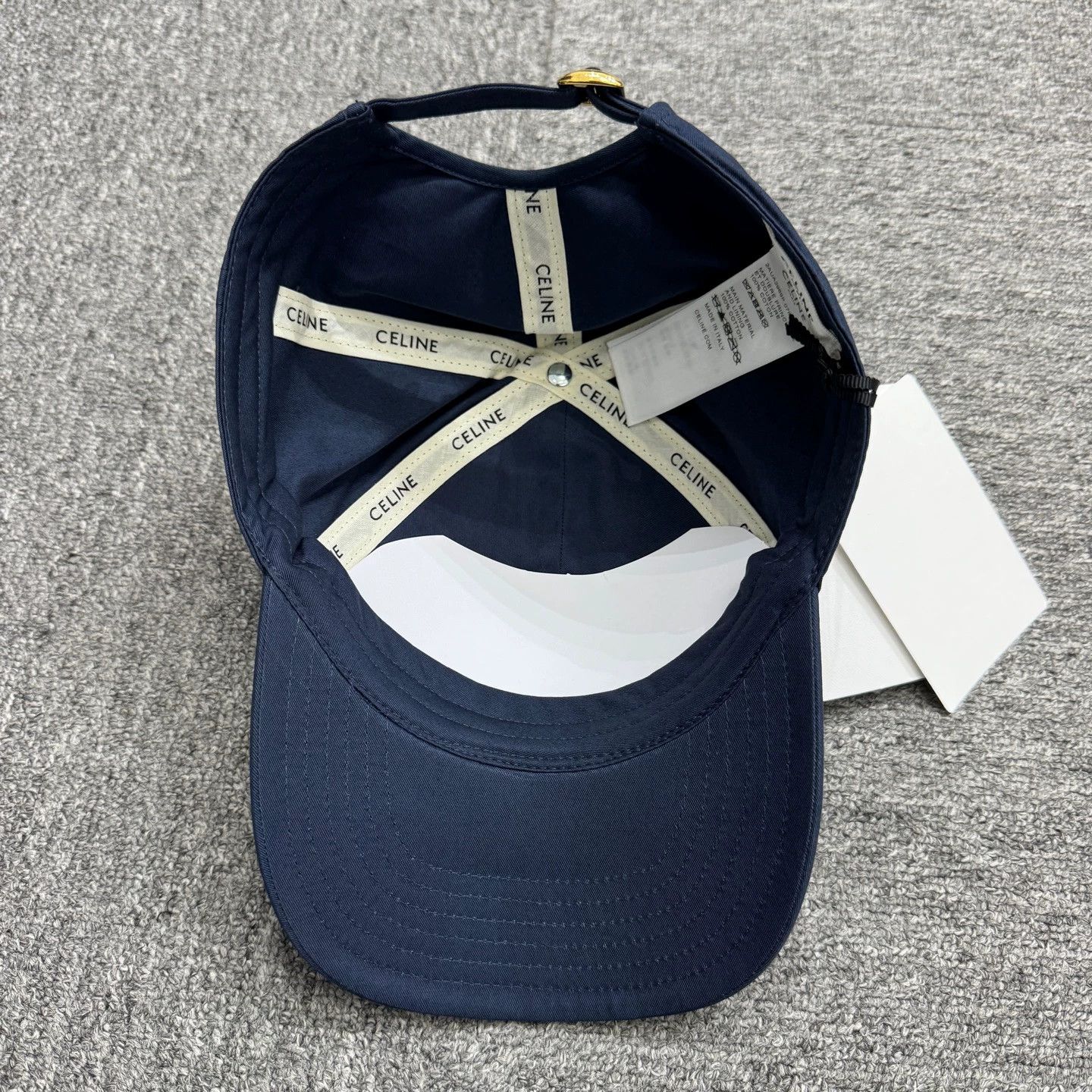 Celine Celine Flocked Logo Baseball Cap Size L Size ONE SIZE - 3 Thumbnail