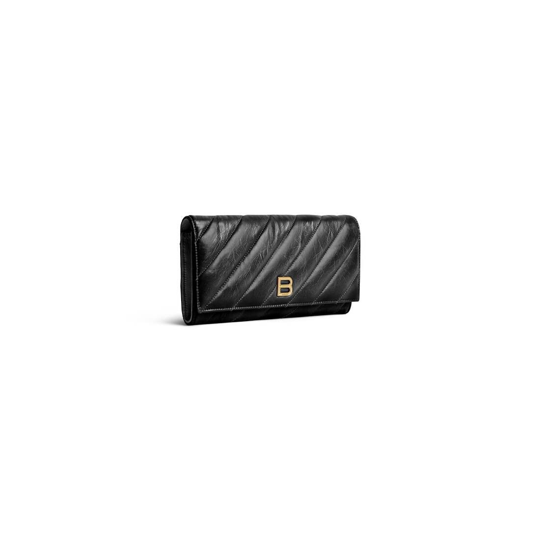 Balenciaga o1bcso1str0226 Size: OS / Crush Wallet On Chain in Black Size ONE SIZE - 1 Thumbnail