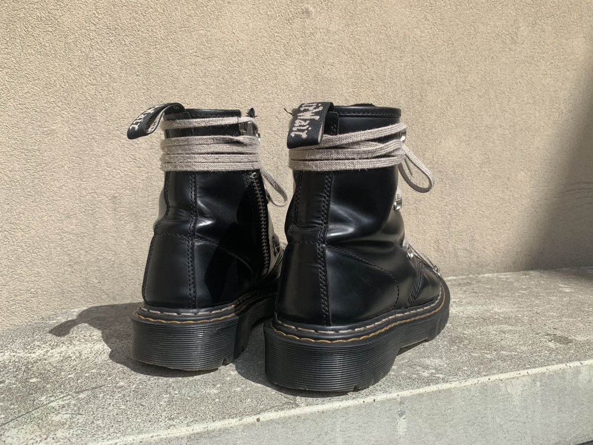 Dr. Martens × Rick Owens Dr. Martens x Rick Owens 1460 BEX Leather Boots – Black Size US 8.5 / EU 41-42 - 4 Thumbnail