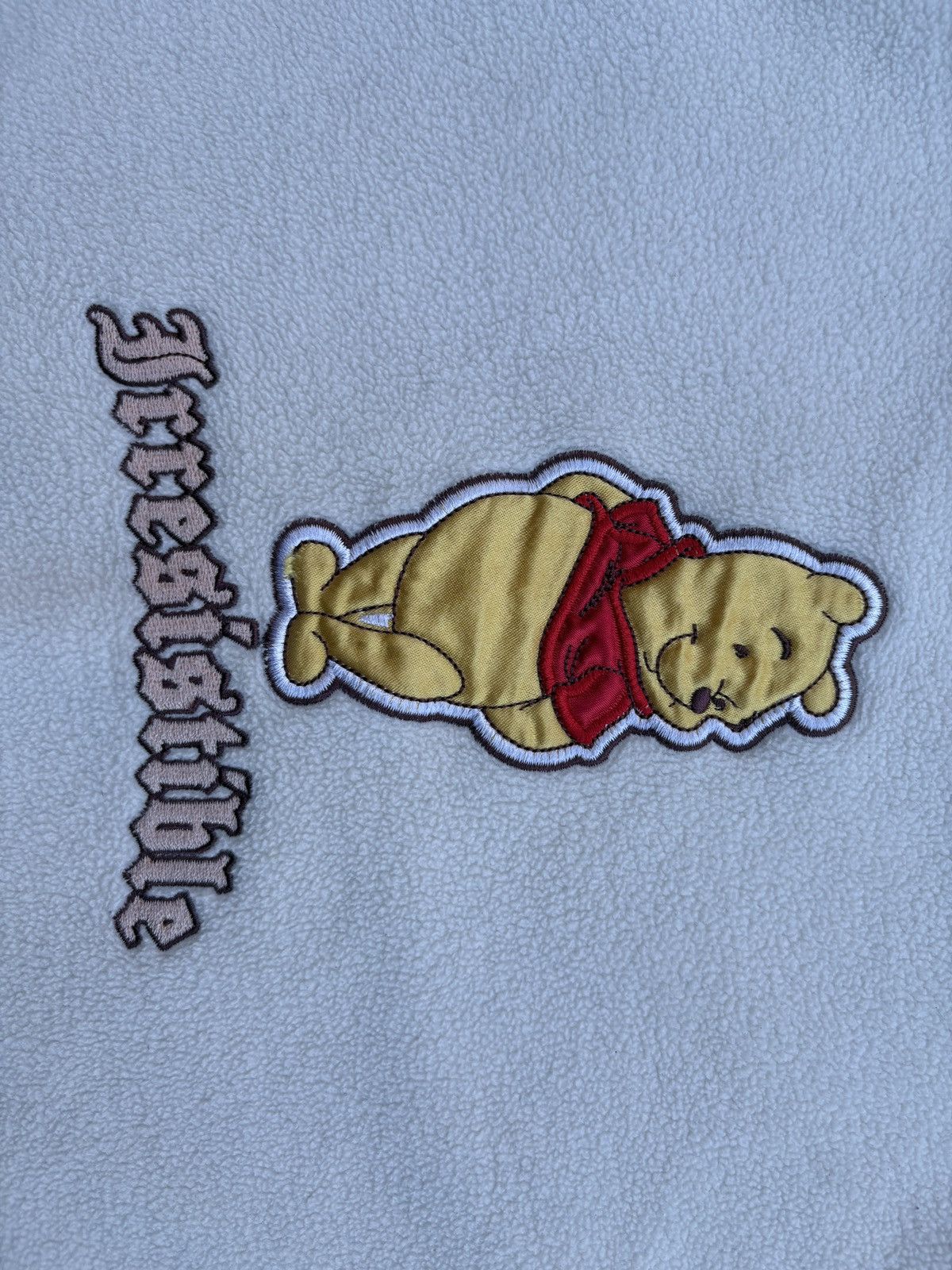 Disney × Vintage Y2K Disneyland Ivory Winnie the Pooh Fleece Pullover Hoodie Size M / US 6-8 / IT 42-44 - 4 Thumbnail