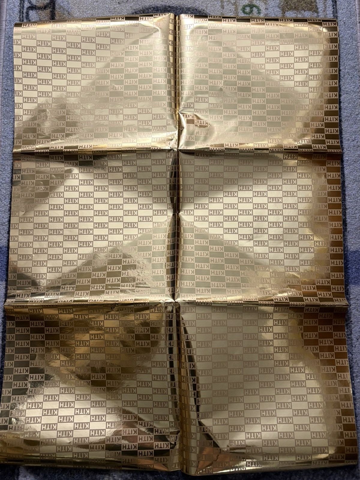 Kith Kith Gold Monogram Logo Wrapping Paper (Single Sheet) Size ONE SIZE - 4 Thumbnail