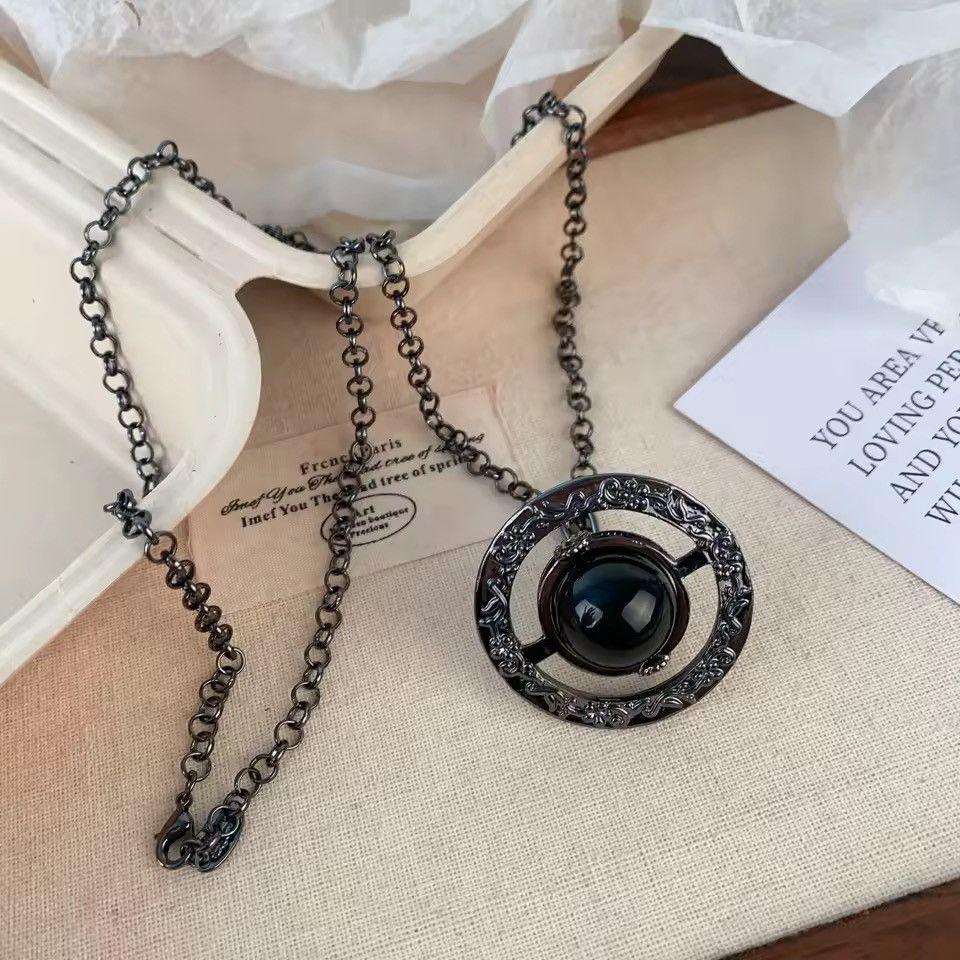 Jewelry Streetwear Punk Black Saturn Waist Chain Size ONE SIZE - 1 Thumbnail