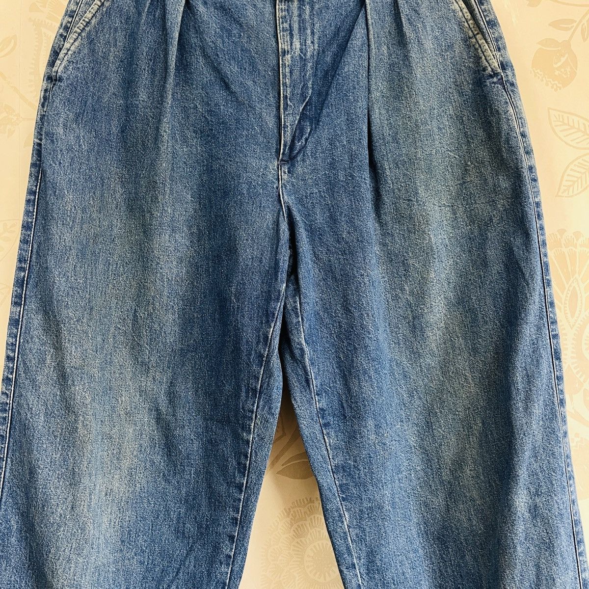Polo Ralph Lauren × Ralph Lauren × Vintage Vintage 1980s Ralph Lauren Polo Country Denim Baggy Pants Size US 31 - 7 Thumbnail