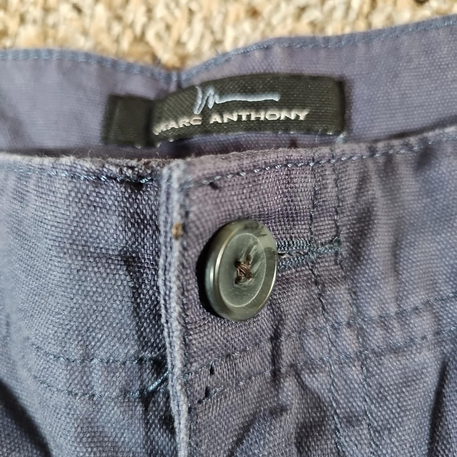 Marc Anthony Marc Anthony Sz 40 Linen Blue Gray Shorts Size US 40 / EU 56 - 3 Thumbnail