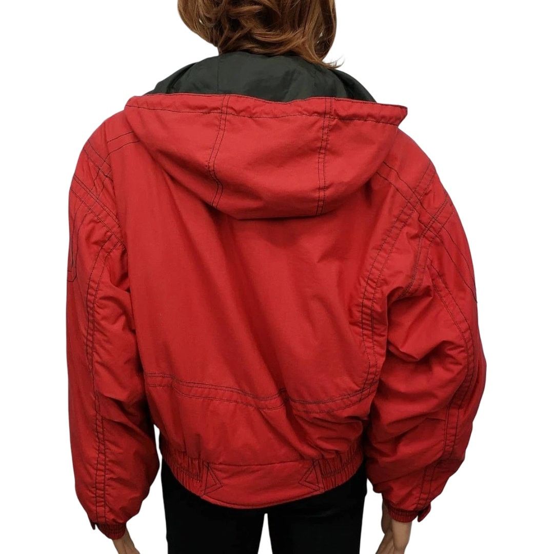Obermeyer Obermeyer Snow Ski Bomber Jacket Hood Full Zip Insulated 10 Size L / US 10 / IT 46 - 14 Thumbnail