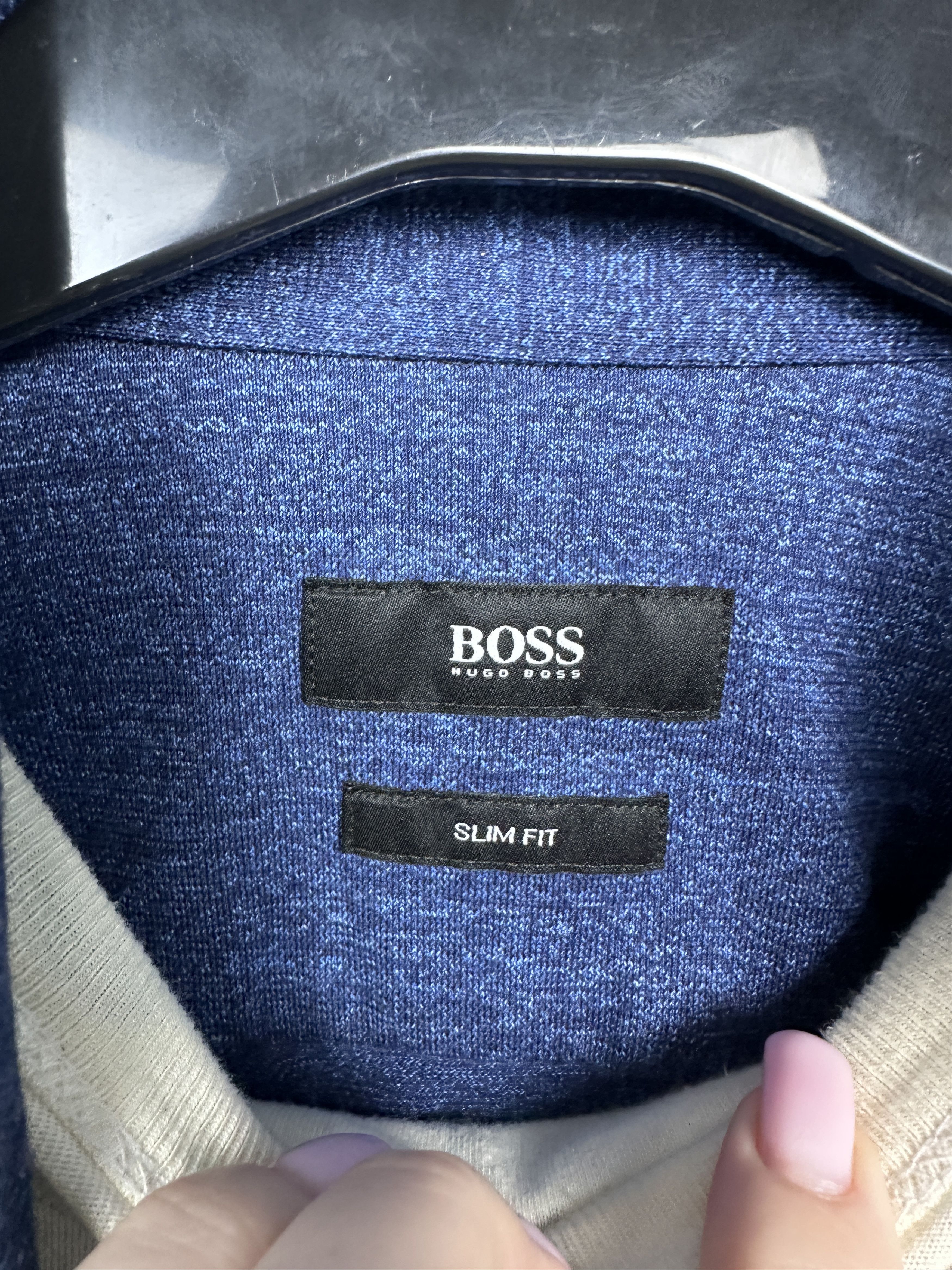 Hugo Boss Hugo Boss Mens Knit Long Sleeve Shirt Size US M / EU 48-50 / 2 - 3 Thumbnail