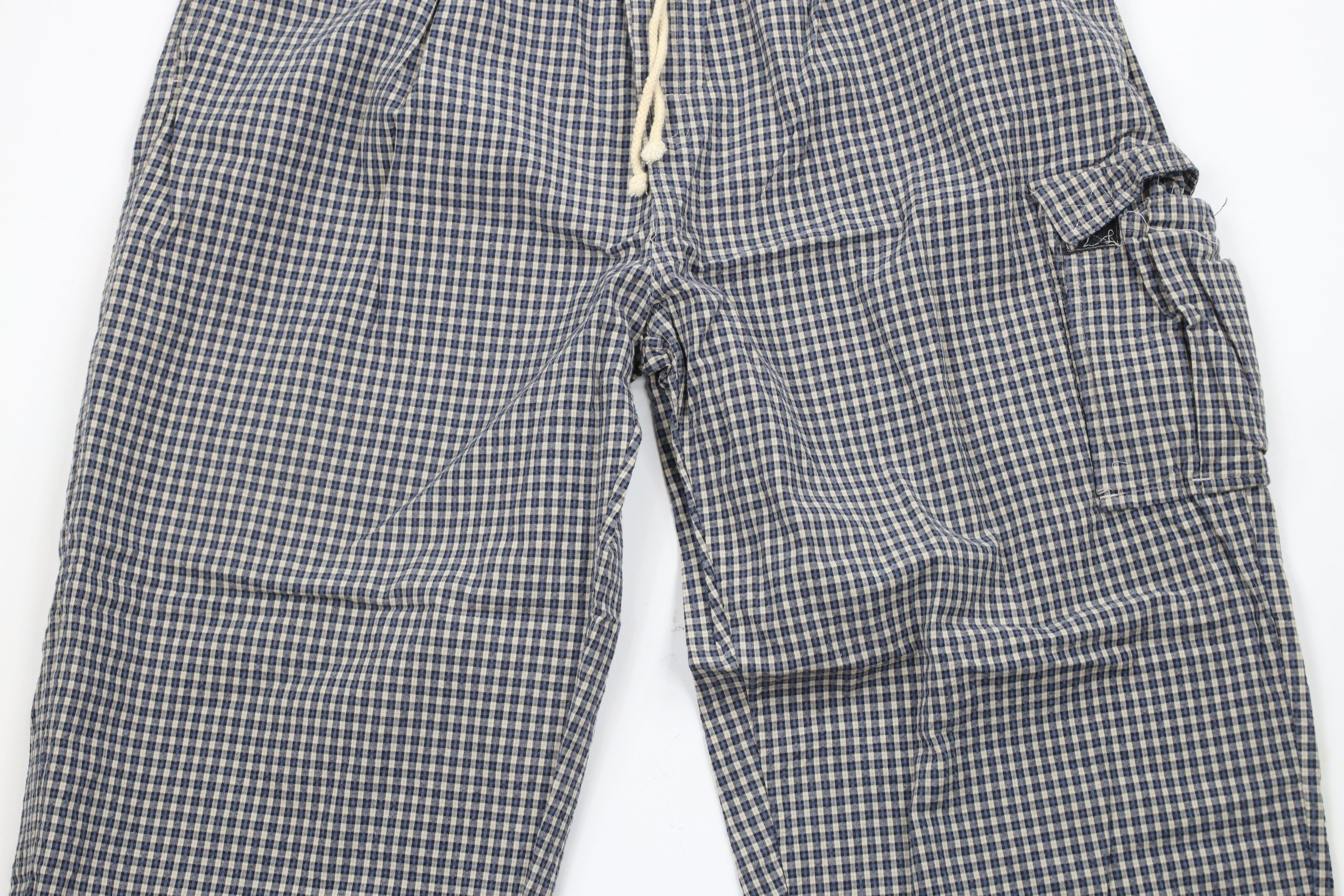 Vintage Vintage 90s Streetwear Wide Leg Cargo Harem Pants Plaid Size US 36 / EU 52 - 3 Thumbnail