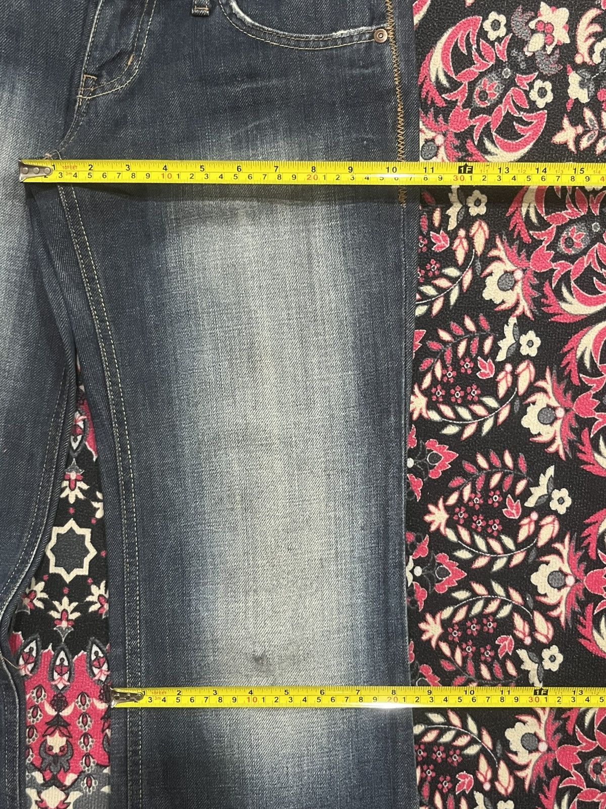 If Six Was Nine × Japanese Brand × Le Grande Bleu (L.G.B.) ⚡️Wide Leg⚡️Vintage Japanese Brand Egoist Frayed Leg Blue Jean Size 26" / US 2 / IT 38 - 18 Thumbnail
