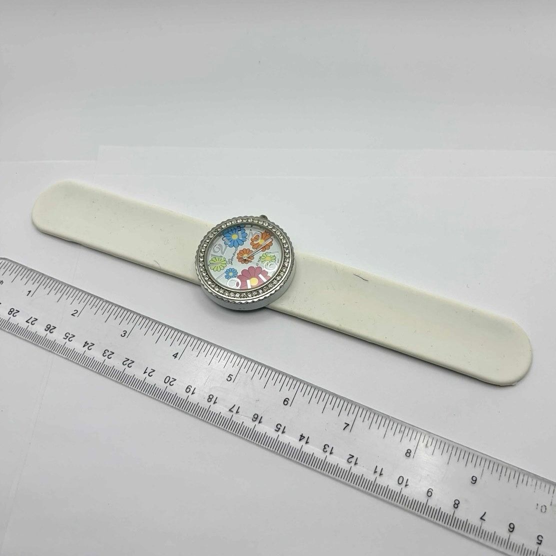 Geneva White Floral Geneva Snap Watch Size ONE SIZE - 4 Thumbnail