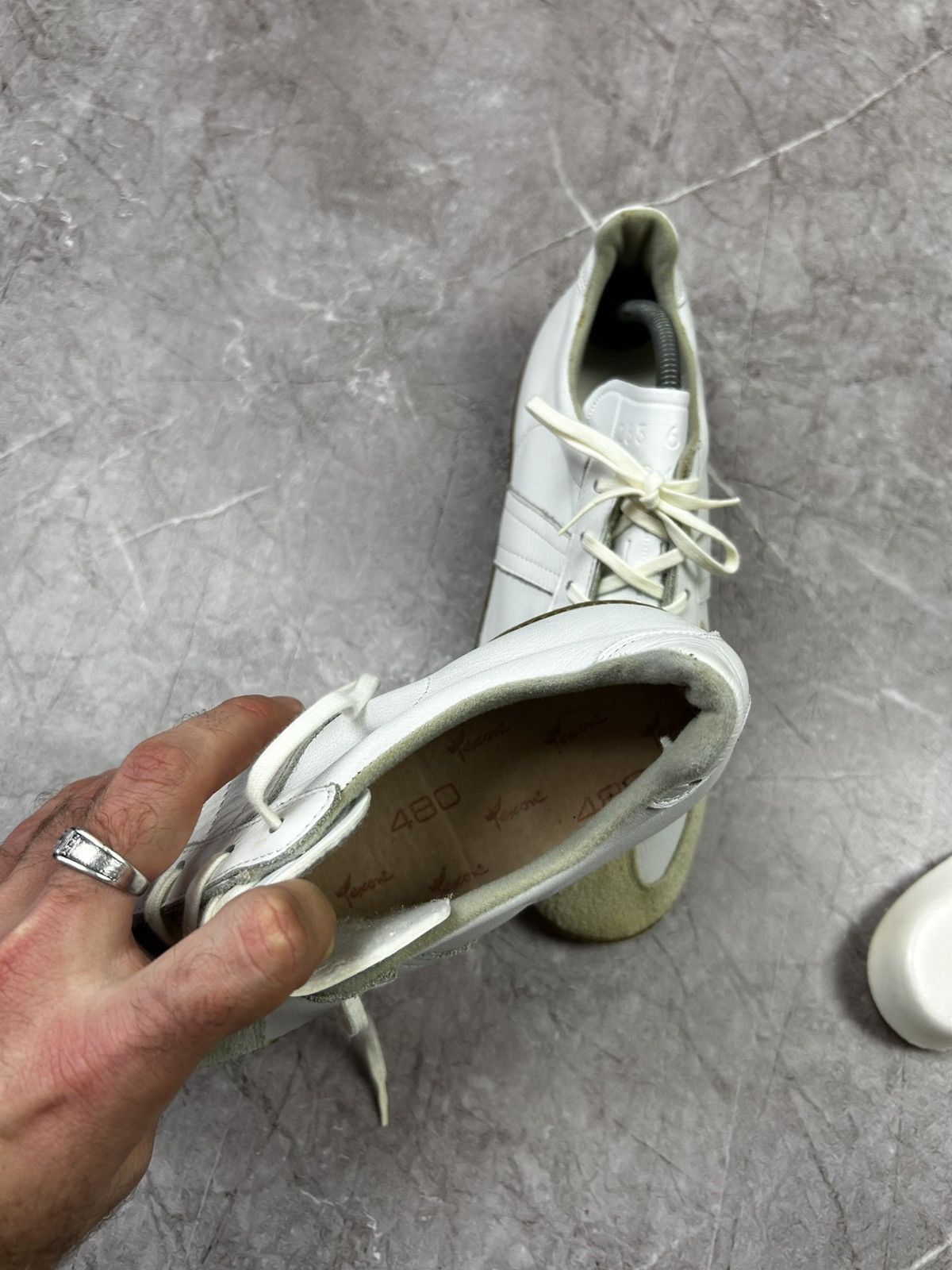 Vintage BW Sport Shoes Vintage Leather Sneakers Shoes Bundeswehr Size US 9 / EU 42 - 17 Thumbnail