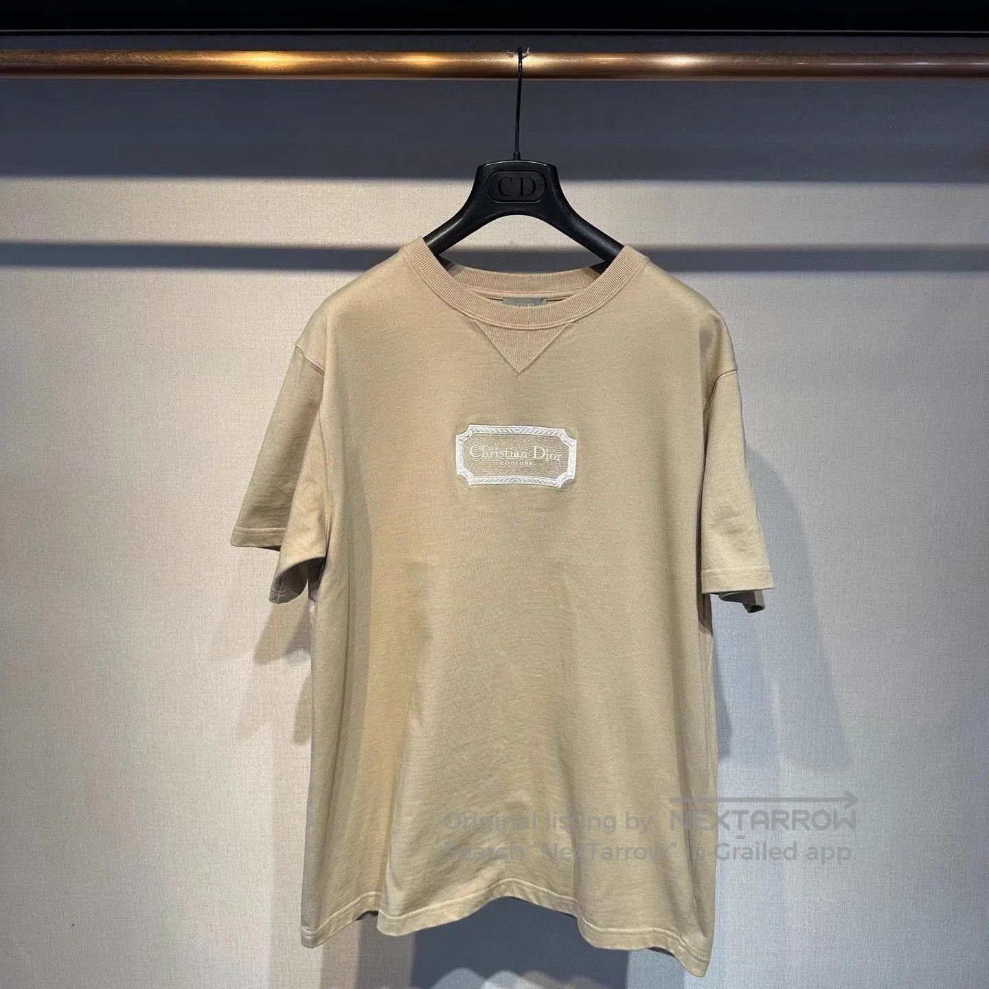 Dior Beige Short-Sleeve T-Shirt Size L. Size US L / EU 52-54 / 3 - 1 Thumbnail
