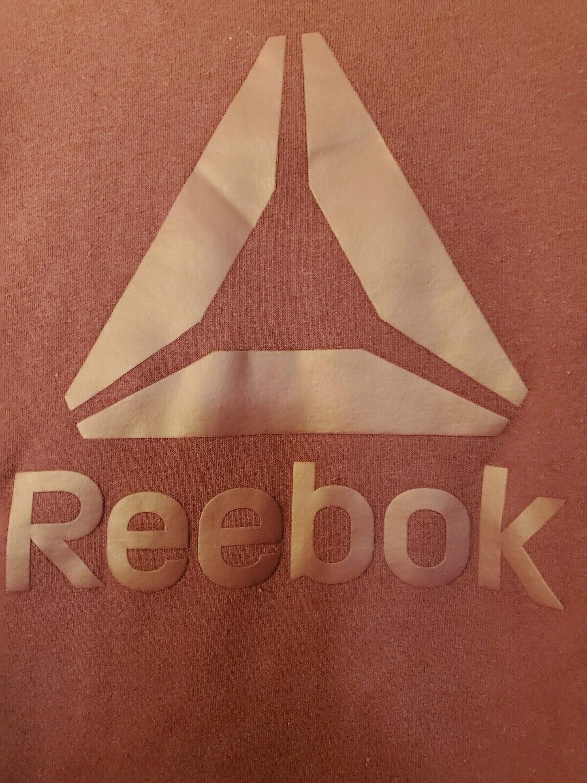 Reebok Reebok Womens Medium Purple Logo Sweatshirt Pullover Size M / US 6-8 / IT 42-44 - 5 Thumbnail