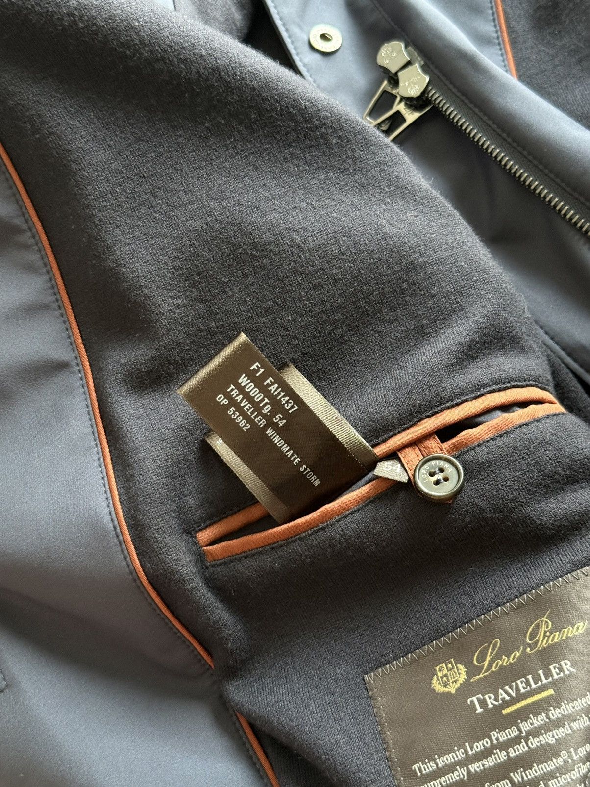Loro Piana Loro Piana Navy Traveler Windmate Jacket Meb Size US L / EU 52-54 / 3 - 19 Thumbnail