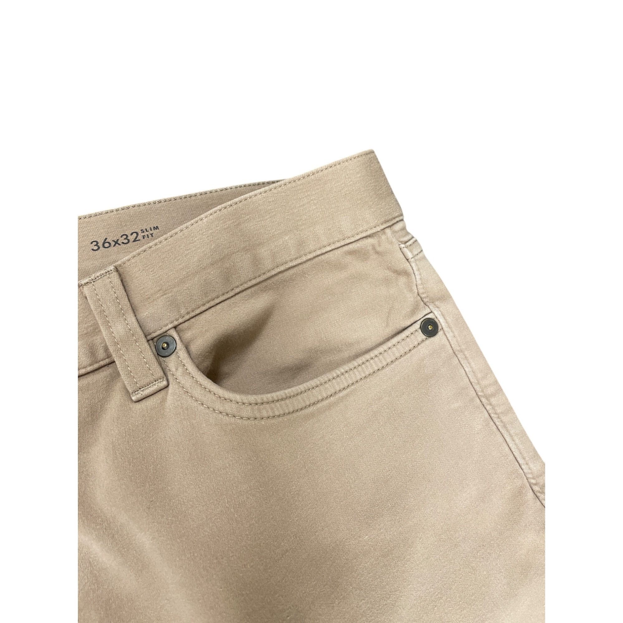 Banana Republic Banana Republic Mens Slim Fit Traveler Jeans Tan 36x32 SKU 8 Size US 36 / EU 52 - 7 Thumbnail