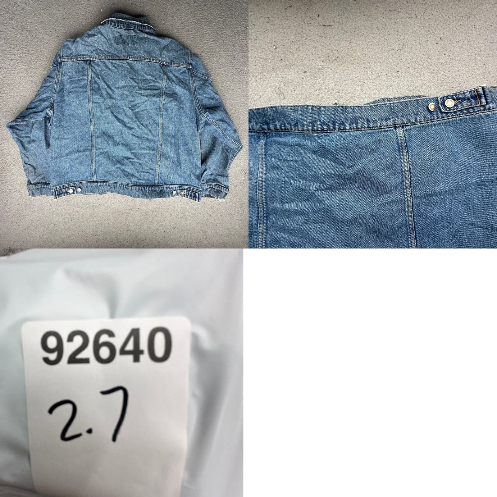 Wrangler VINTAGE Wrangler Hero Denim Jean Trucker Jacket Mens 2XL Pockets Button Blue Size US 39 - 9 Thumbnail