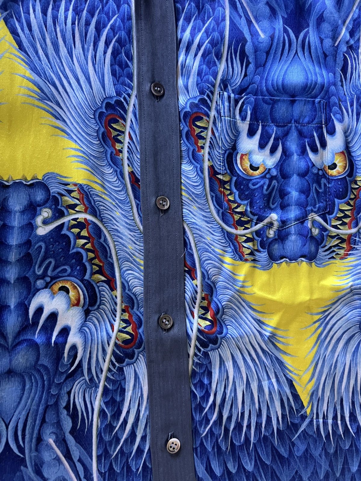 Yohji Yamamoto Yohji Yamamoto Pour Homme AW06 Tiger Print Button Up Size US XL / EU 56 / 4 - 2 Thumbnail