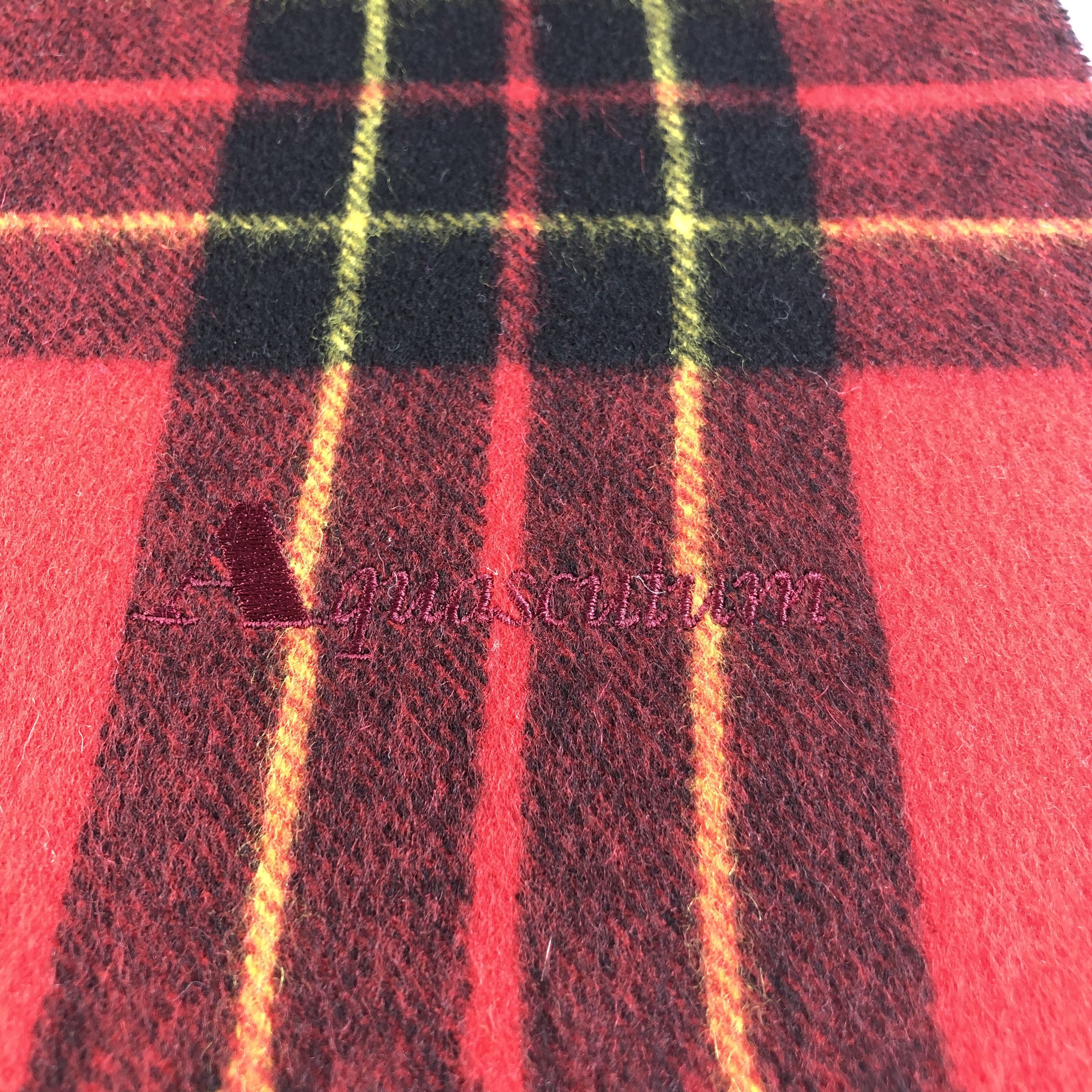 Aquascutum Aquascutum Tartan Cashmere Scarf Muffler V1471 Size ONE SIZE - 4 Thumbnail