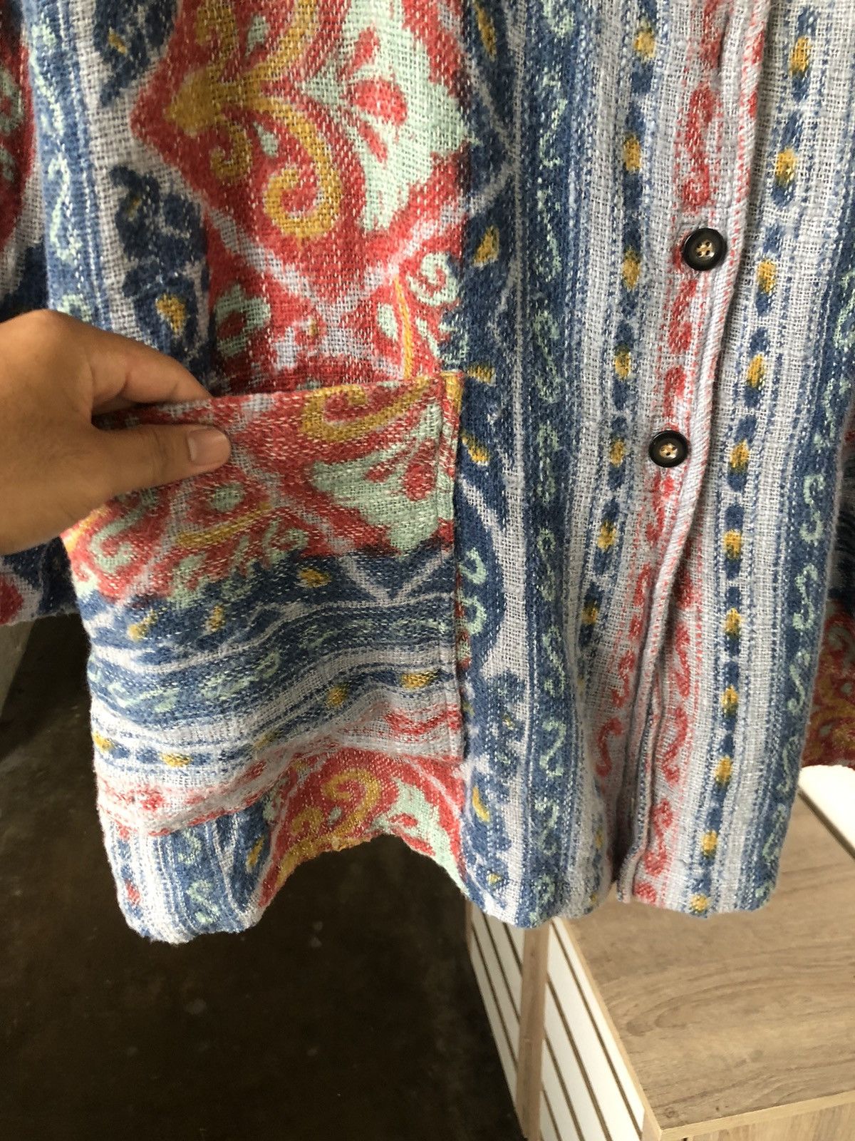 Native ❗️Sunder Native Cotton Knit Gaudy Oversize Jacket Like Coogi Size US M / EU 48-50 / 2 - 6 Thumbnail
