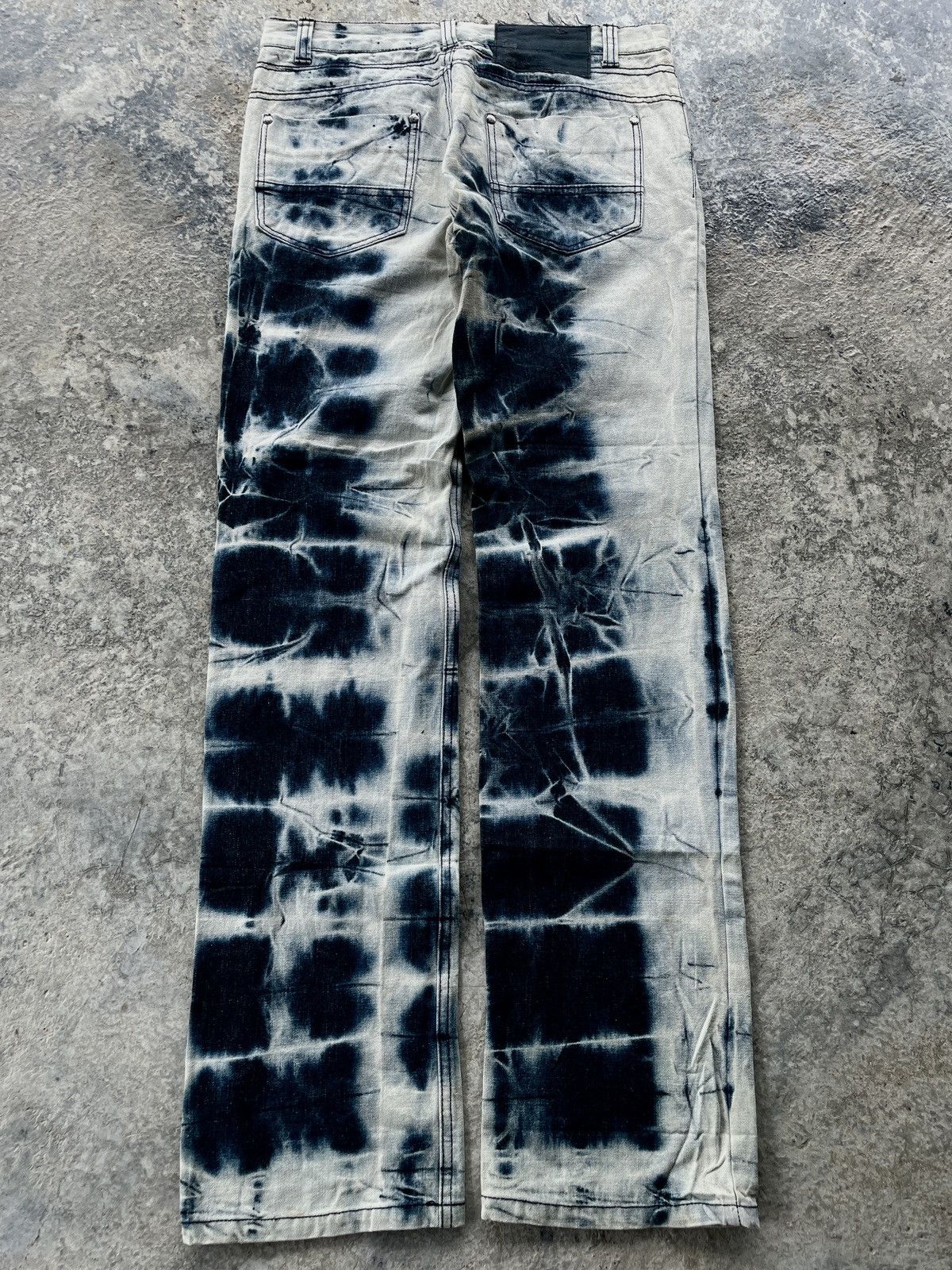 Japanese Brand 💥RARE💥2000s JAPANESE BRAND LOWBOX WHISKER BLEACH WASH JEANS Size US 32 / EU 48 - 5 Thumbnail