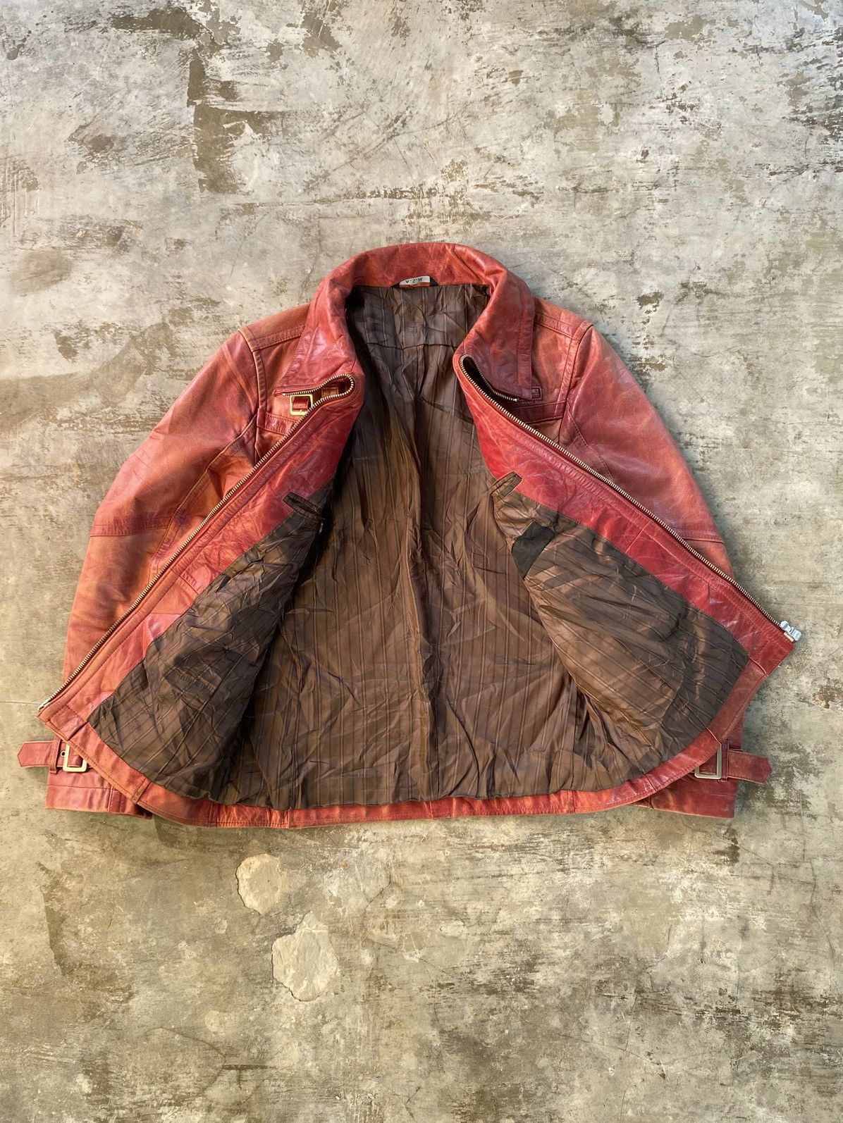 Japanese Brand × Vintage 🩸2000’s Vintage Atlier Sab Punk vkey Men Leather Jacket Size US M / EU 48-50 / 2 - 4 Thumbnail