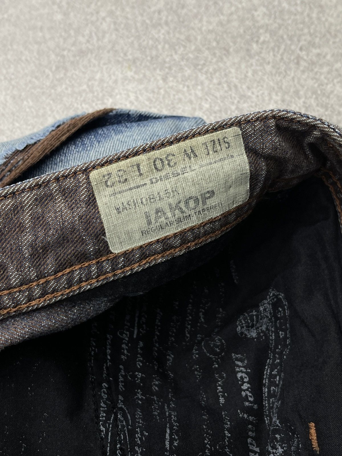 Diesel Diesel IAKOP Ripped Denim Jeans Blue Made in Italy Size US 30 / EU 46 - 18 Thumbnail