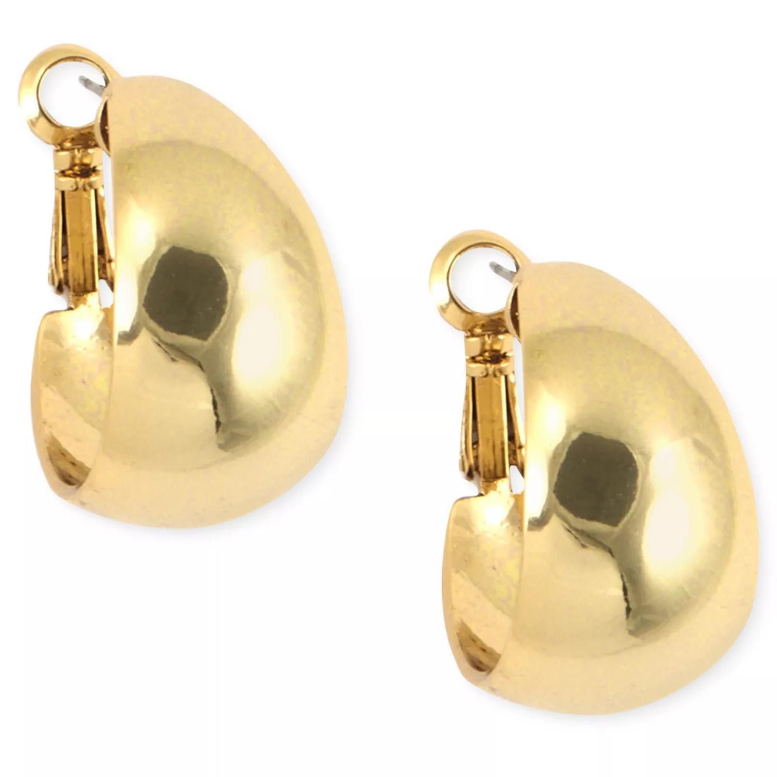 Other Anne Klein 3/4" Medium Band Small Hoop Earrings Size ONE SIZE - 1 Thumbnail