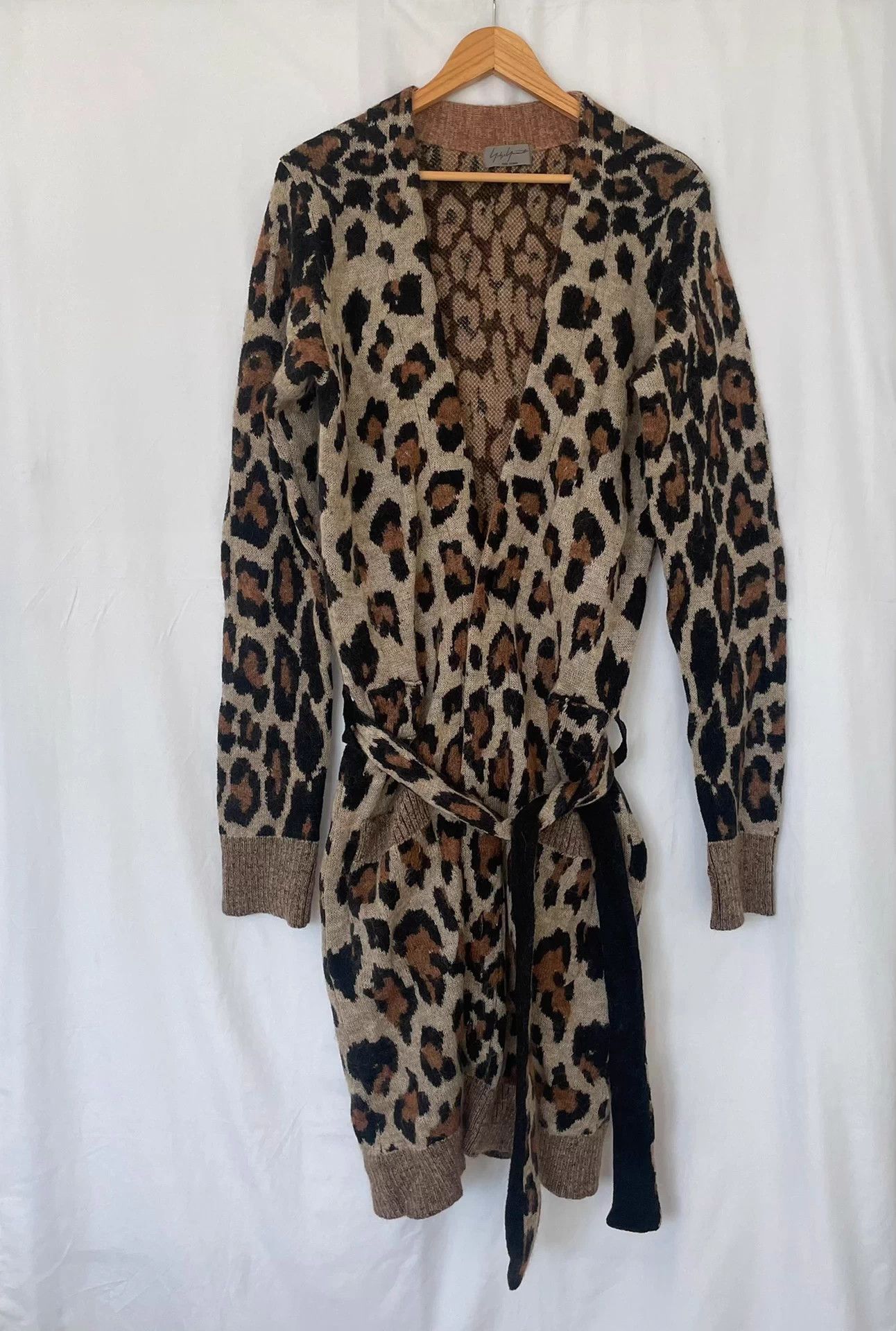 Yohji Yamamoto Yohji Yamamoto Pour Homme 13aw Leopard Knit Cardigan Size US M / EU 48-50 / 2 - 1 Thumbnail