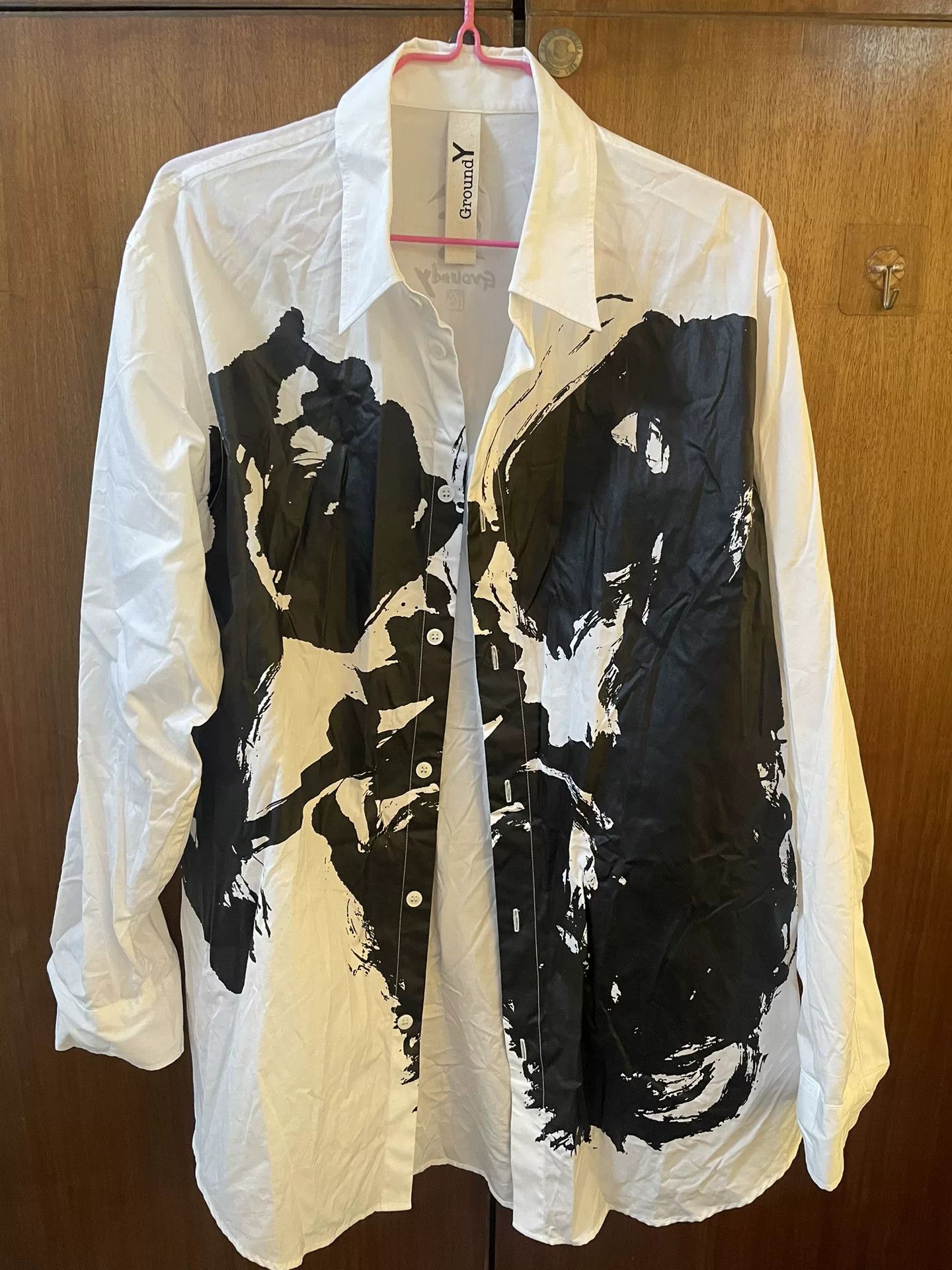Ground Y Ground Y White Long Sleeve Shirt with Design Size US L / EU 52-54 / 3 - 1 Thumbnail