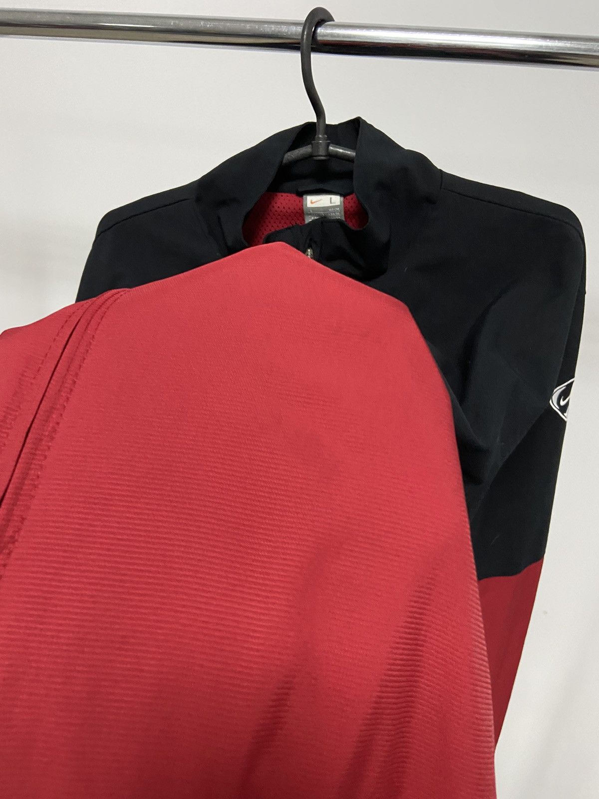 Nike × Vintage Nike Vintage Jacket Windbreaker Small Swoosh Logo 90s Size US L / EU 52-54 / 3 - 8 Thumbnail