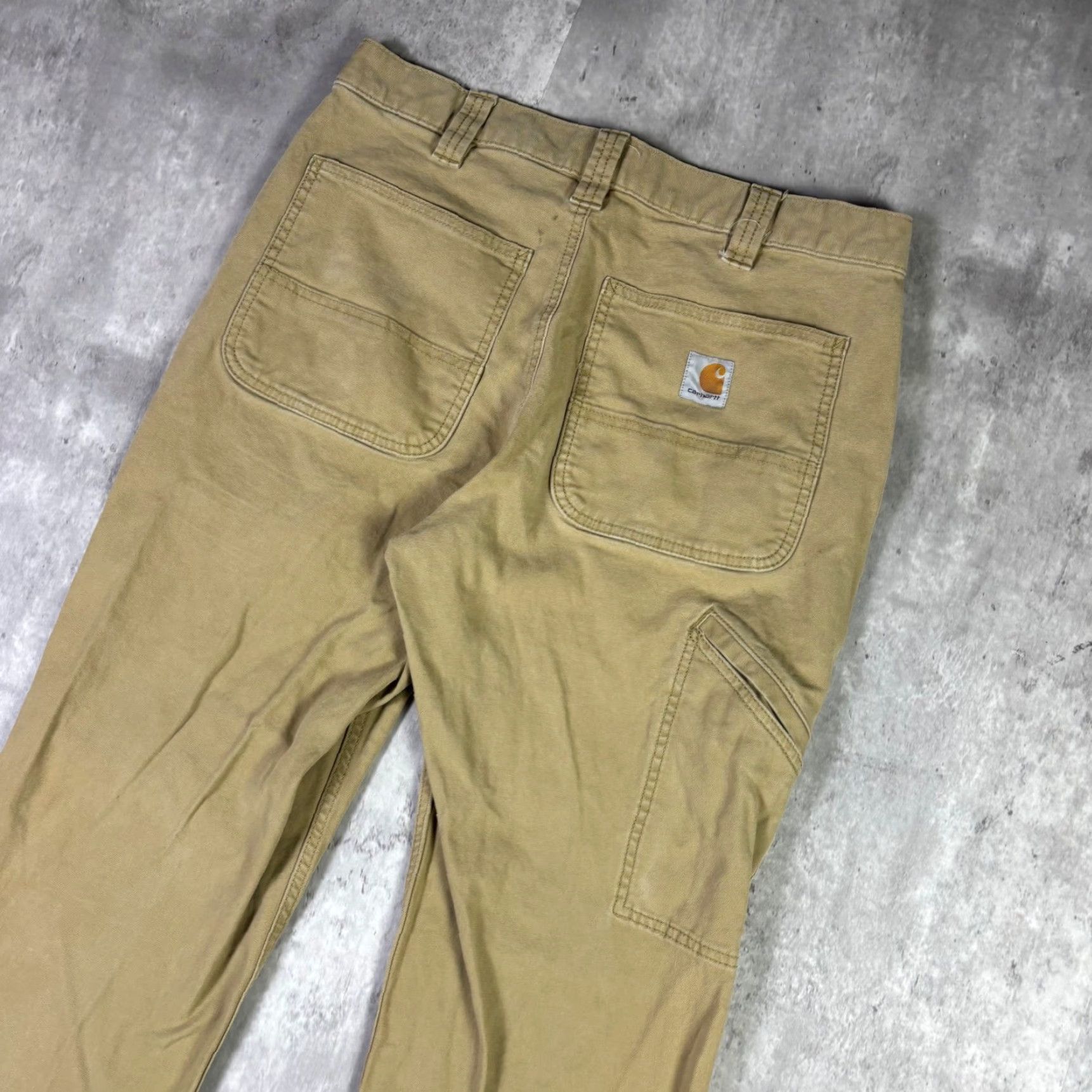 Carhartt Carhartt Relaxed Fit Work Pants Khaki Mens 32x29 Carpenter Utility Workwear Canvas Beige Mens Size US 32 / EU 48 - 7 Thumbnail