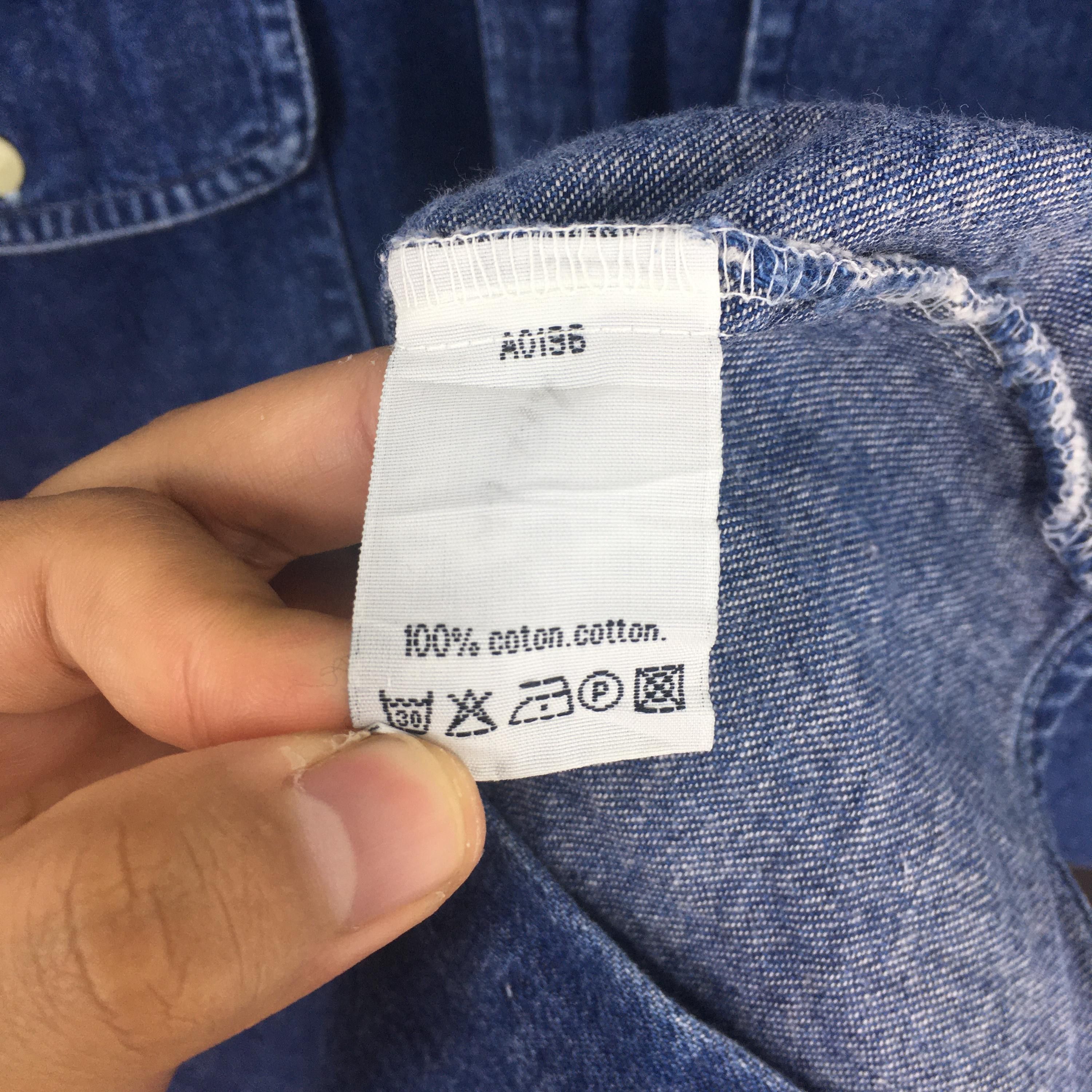 Kenzo × Vintage Vintage Kenzo Jeans Blue Chambray Button Up Shirt Medium Size US M / EU 48-50 / 2 - 6 Thumbnail