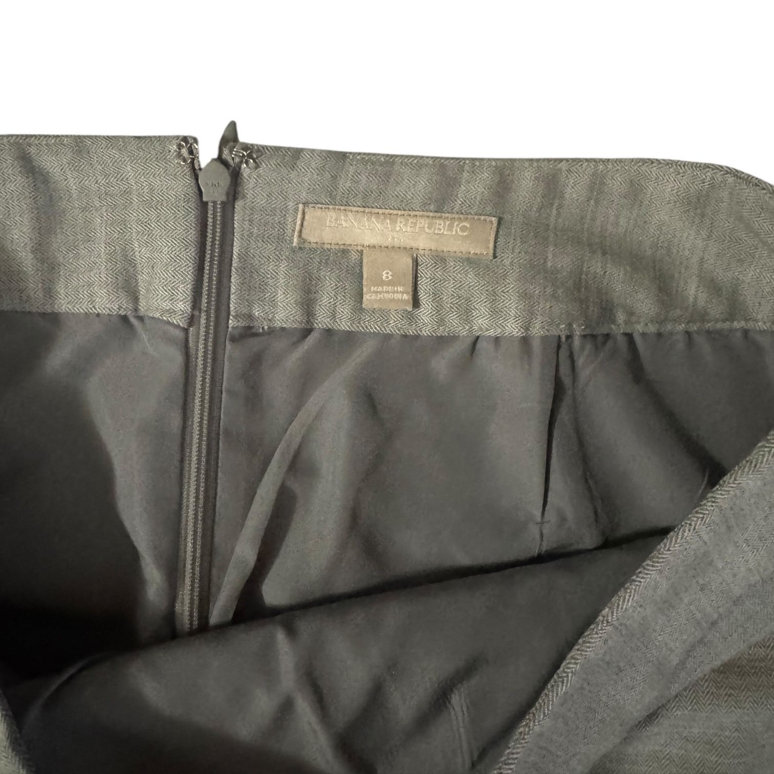 Banana Republic Banana Republic Women’s Pencil Skirt Light Gray – Size 8 Size 30" / US 8 / IT 44 - 2 Thumbnail