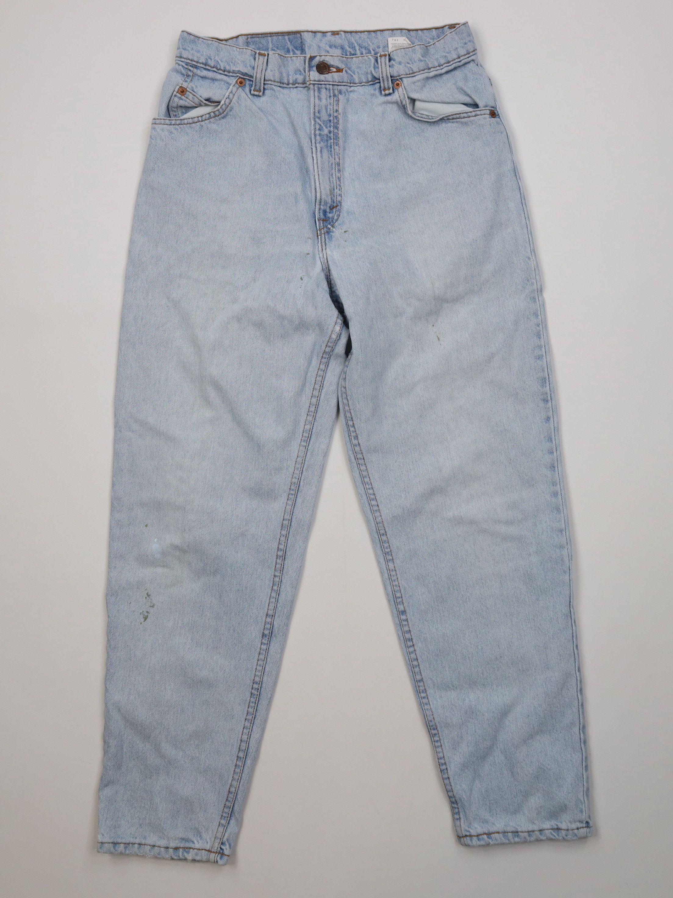 Levi's Vintage 90s Levis 15951 Orange Tab Short Tapered Leg Jeans Size 34" / US 12 / IT 48 - 1 Thumbnail
