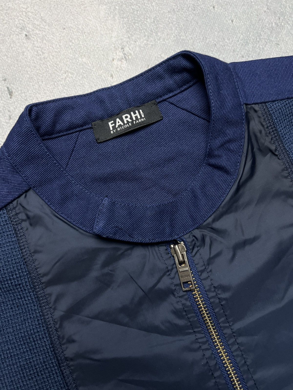 Nicole Farhi Farhi Zip-Up Sweatshirt Wool Nylon Sweater Knit Jacket Size US M / EU 48-50 / 2 - 2 Thumbnail