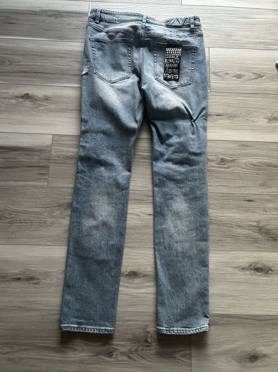 Ksubi Ksubi Chitch Jungle Patch Distressed Jeans Size US 32 / EU 48 - 5 Thumbnail