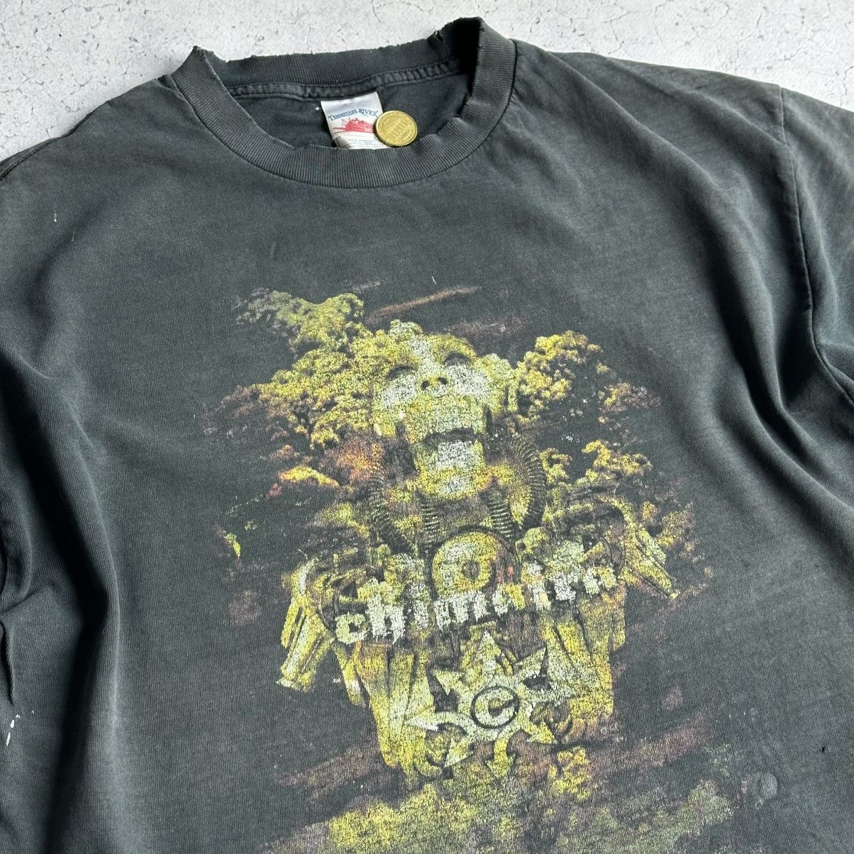 Band Tees Vintage 2000’s Chimaira Black Heavy Metal Faded Tee Size US L / EU 52-54 / 3 - 3 Thumbnail