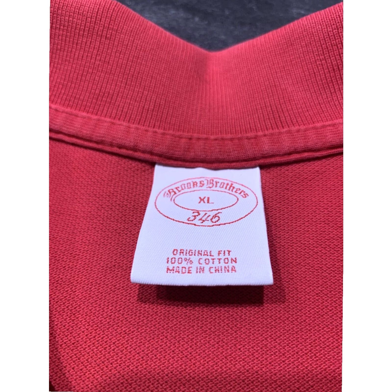 Brooks Brothers Brooks Brothers Polo Shirt Mens XL Red Short Sleeve Cotton 346 Size US XL / EU 56 / 4 - 2 Thumbnail