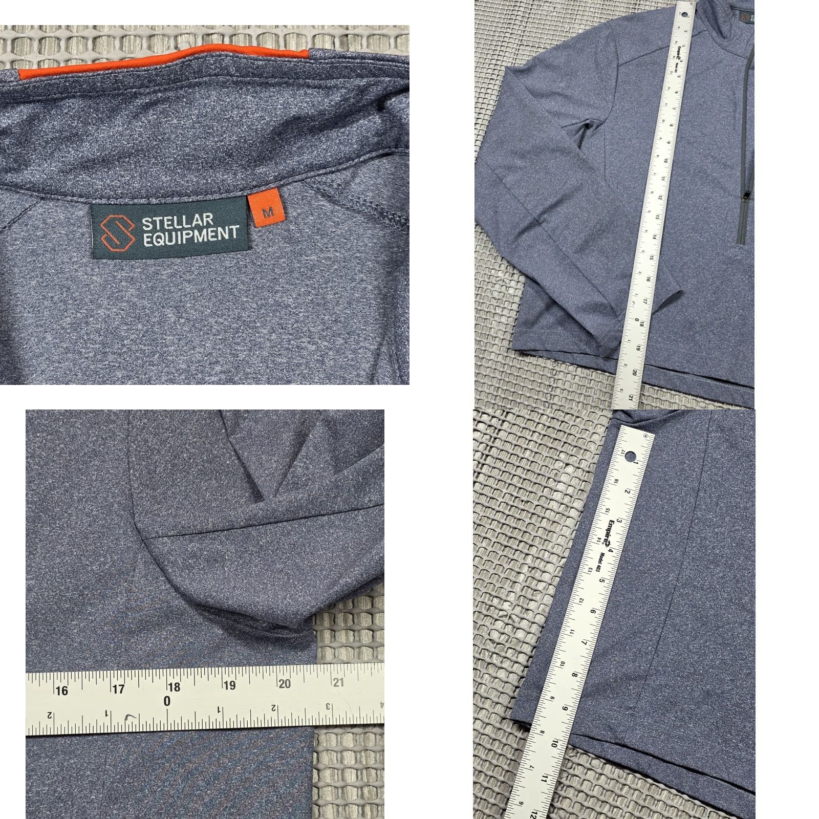 Vintage Stellar Equipment 1/2 Zip Pullover Women M Gray Outdoor Ski Cropped Size M / US 6-8 / IT 42-44 - 8 Thumbnail