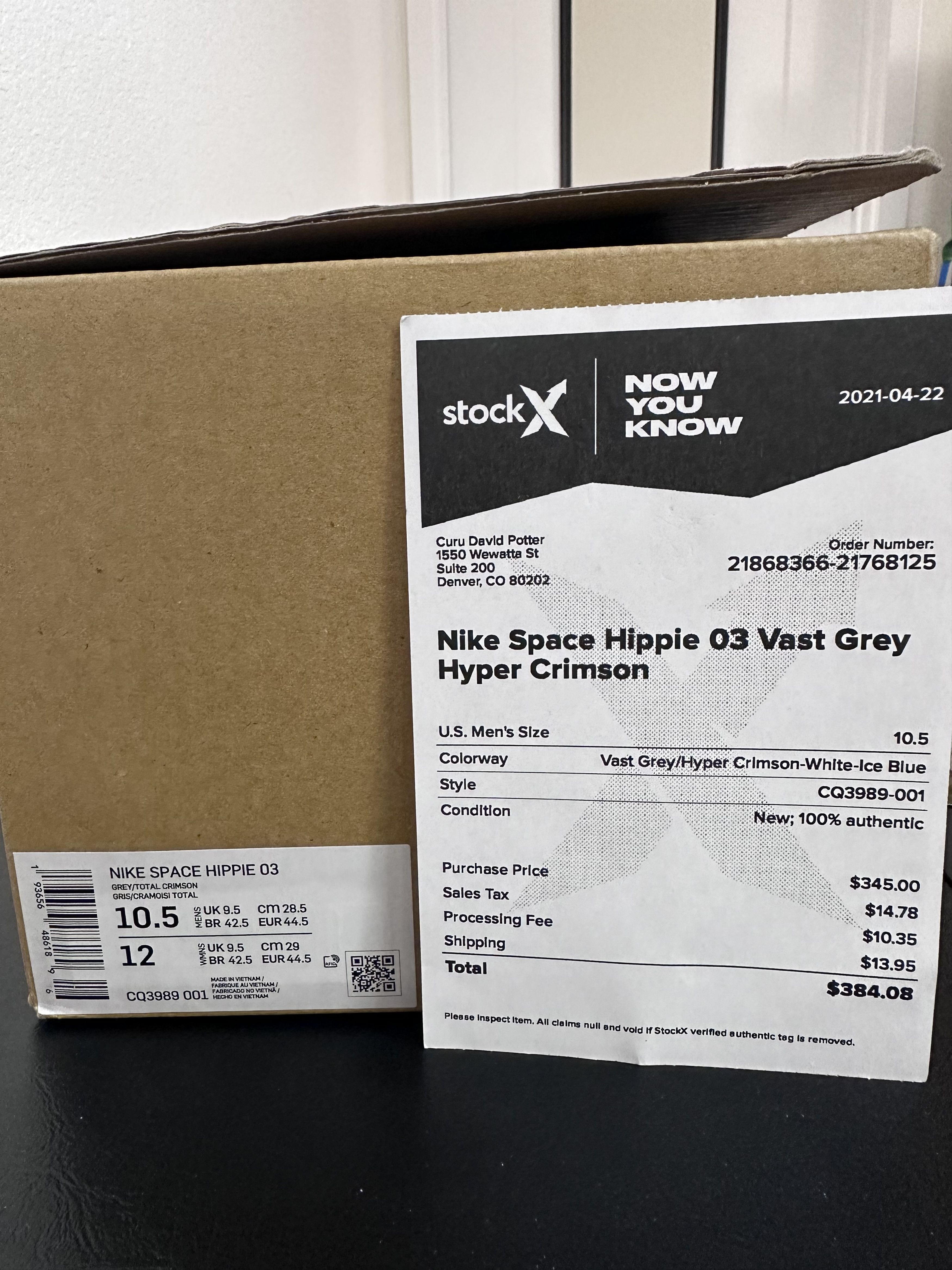 Nike Nike Space Hippie 03 - Vast Grey/Hyper Crimson Size US 10.5 / EU 43-44 - 3 Thumbnail