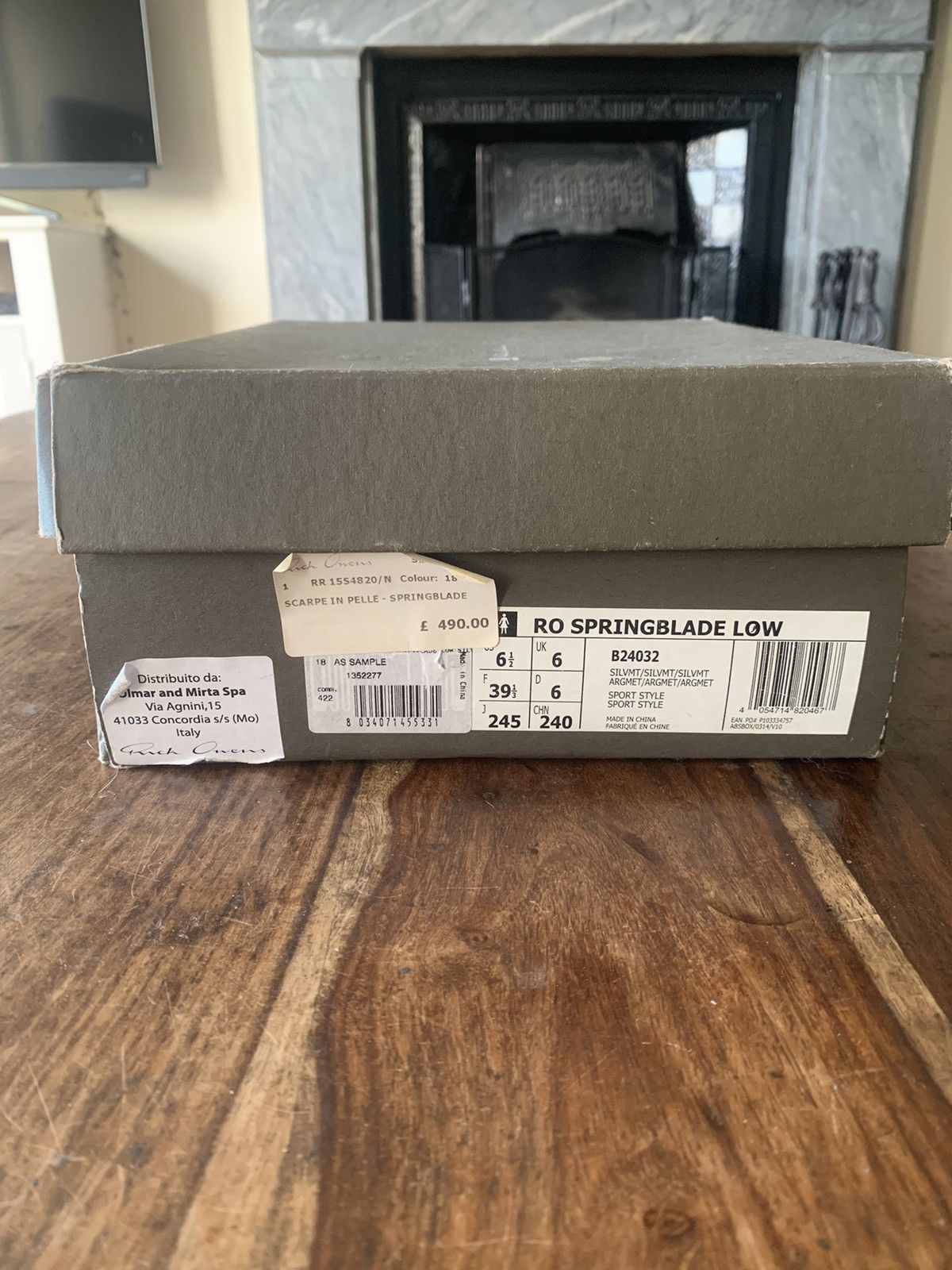 Adidas × Rick Owens SS2015 Rick Owens ‘Faun’ Adidas Springblade Low Silver Grey Size US 6.5 / IT 36.5 - 9 Thumbnail