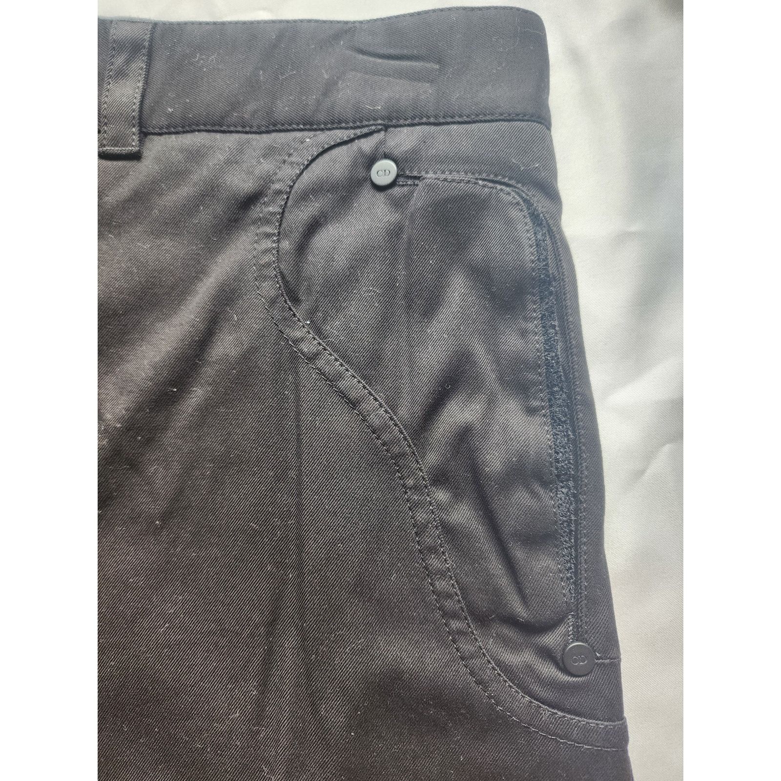Dior Mens Saddle Bag Pocket Shorts Pants Size 56 / 36 38 in Black