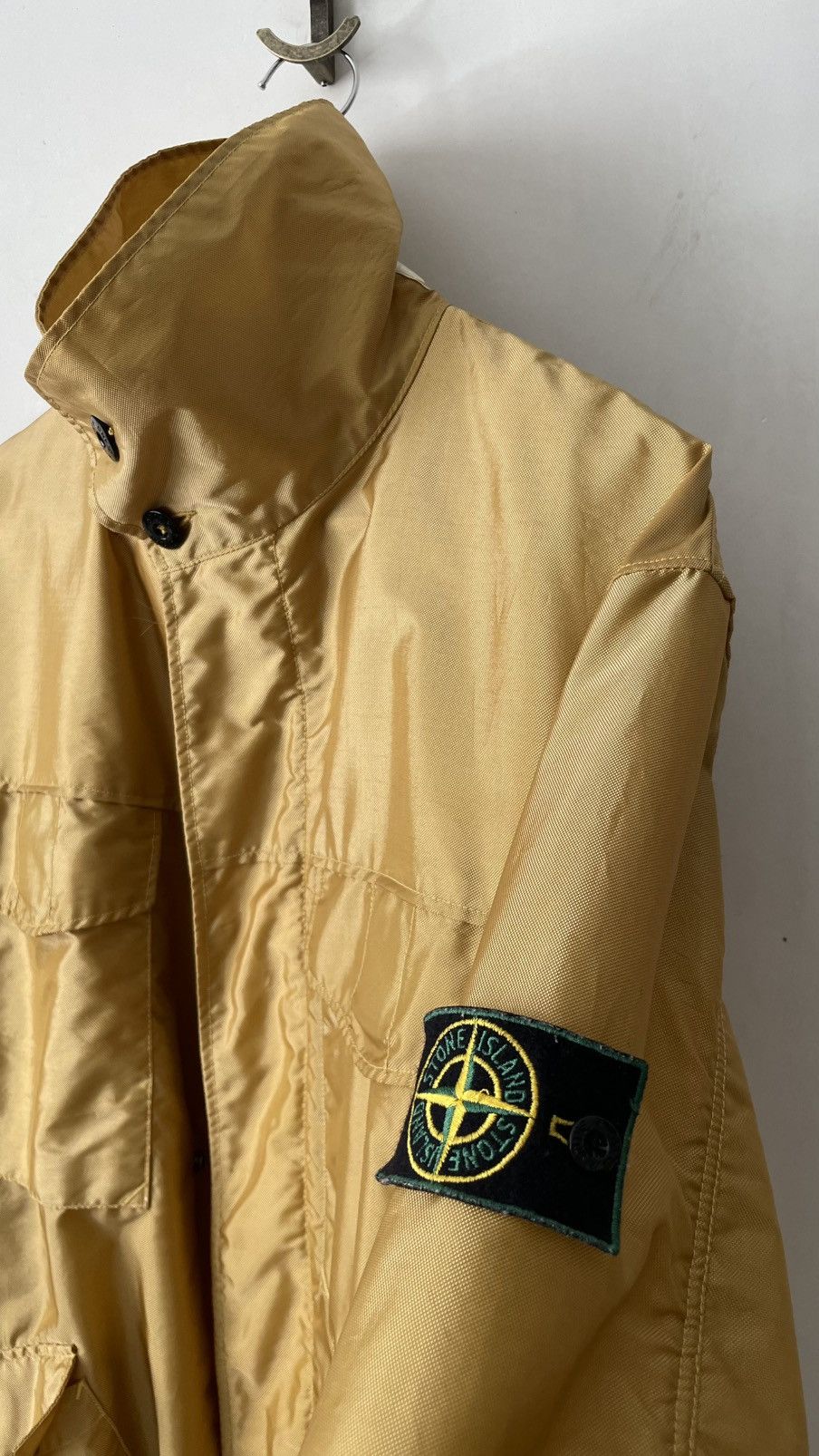 Stone Island archival stone Island formula steel gold shimmer 1996 Size US L / EU 52-54 / 3 - 4 Thumbnail