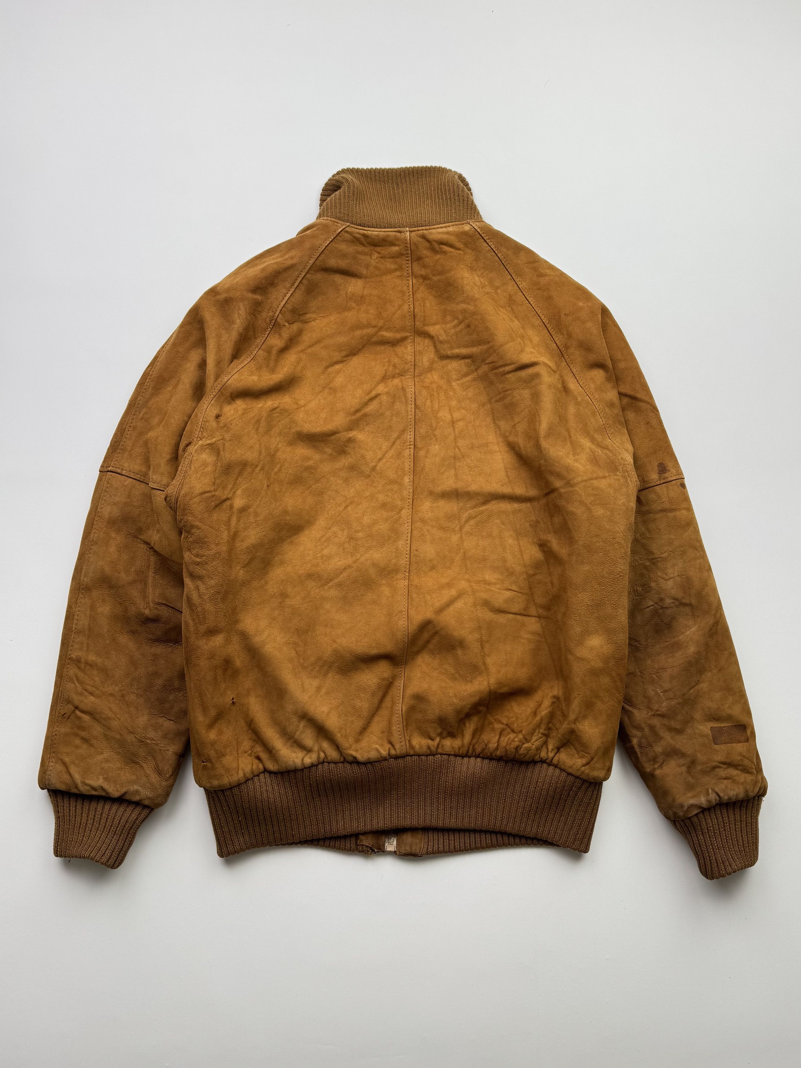 Vintage Vintage Thrashed Leather Bomber Jacket B431(V198)E2 Size US M / EU 48-50 / 2 - 11 Thumbnail