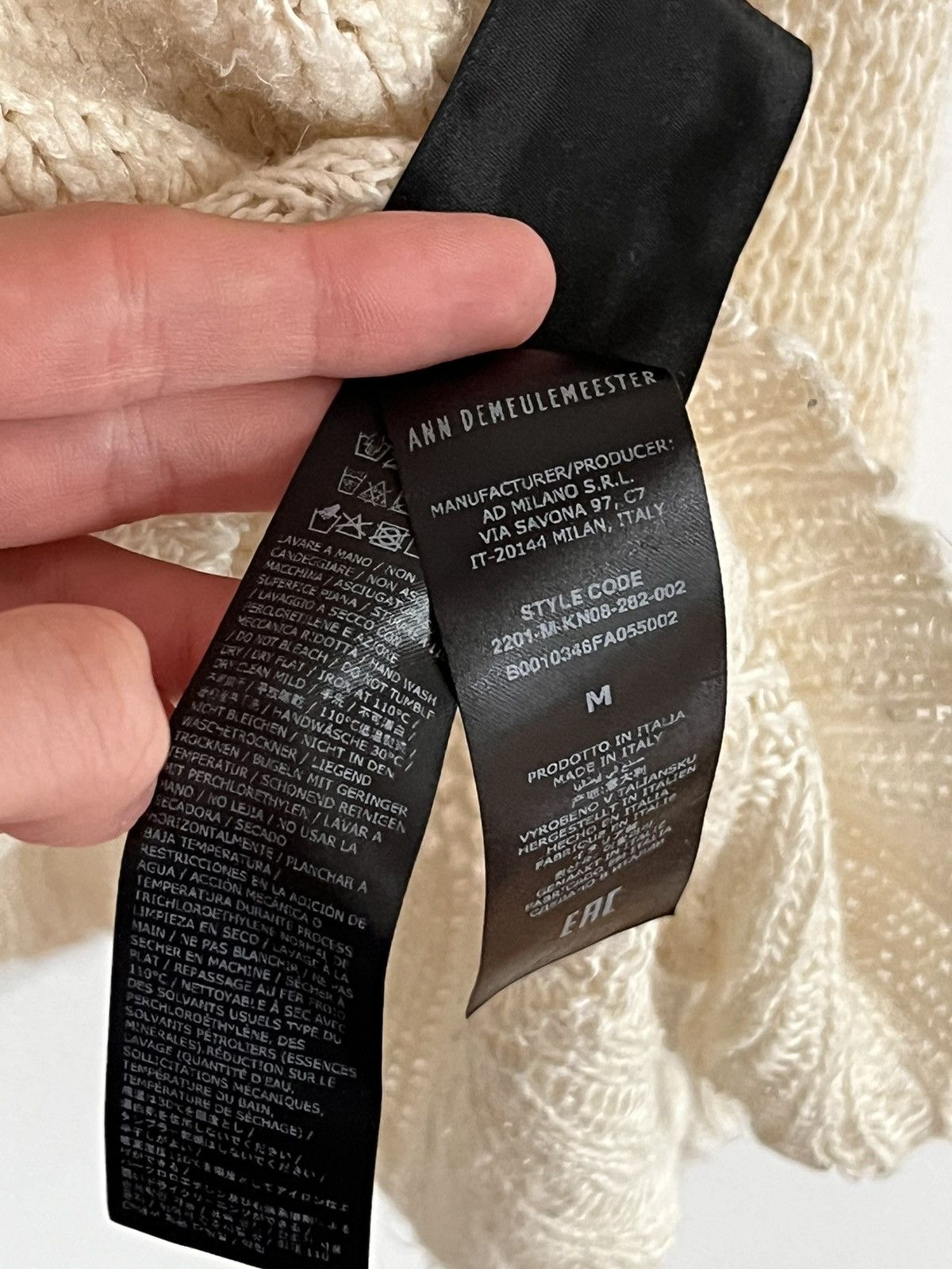 Ann Demeulemeester Ann Demulemeester Knit Sweater Size US M / EU 48-50 / 2 - 5 Thumbnail