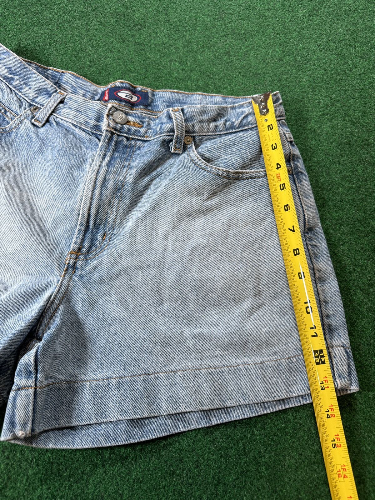 Vintage Vintage 90s Y2K Bongo Jorts Jnco Style Grunge Denim Shorts Size 31" - 8 Thumbnail