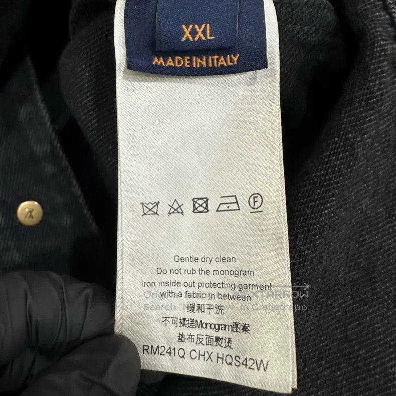 Louis Vuitton Louis Vuitton Embossed logo denim jacket Size US XXL / EU 58 / 5 - 5 Thumbnail
