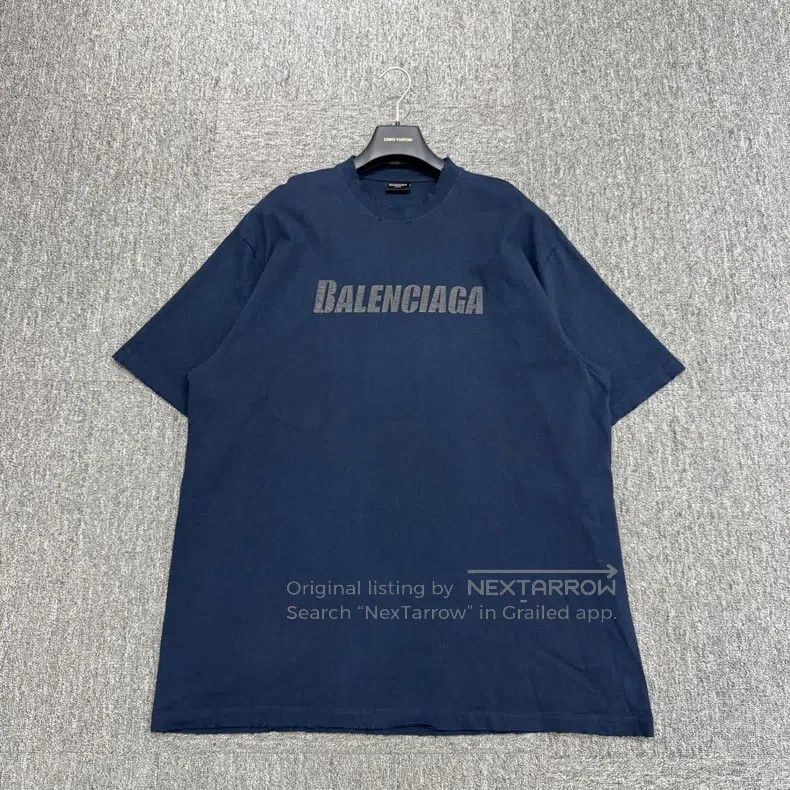 Balenciaga Balenciaga Distressed letter print short-sleeve Size US M / EU 48-50 / 2 - 1 Thumbnail